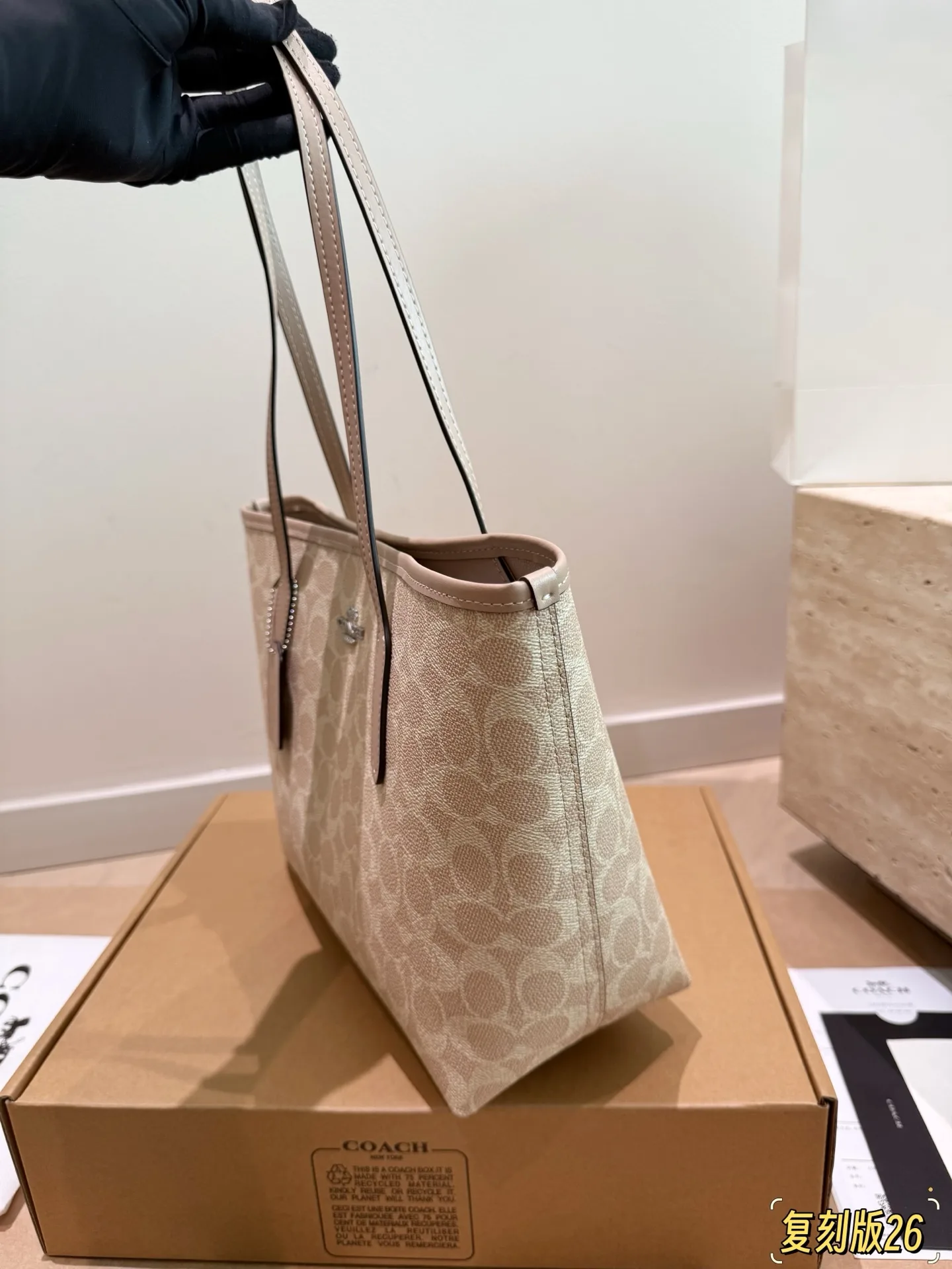 City 26 Signature Canvas Tote Bag D26017945 — view 14