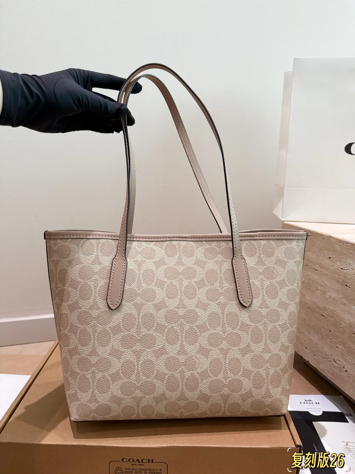 City 26 Signature Canvas Tote Bag D26017945 — view 16