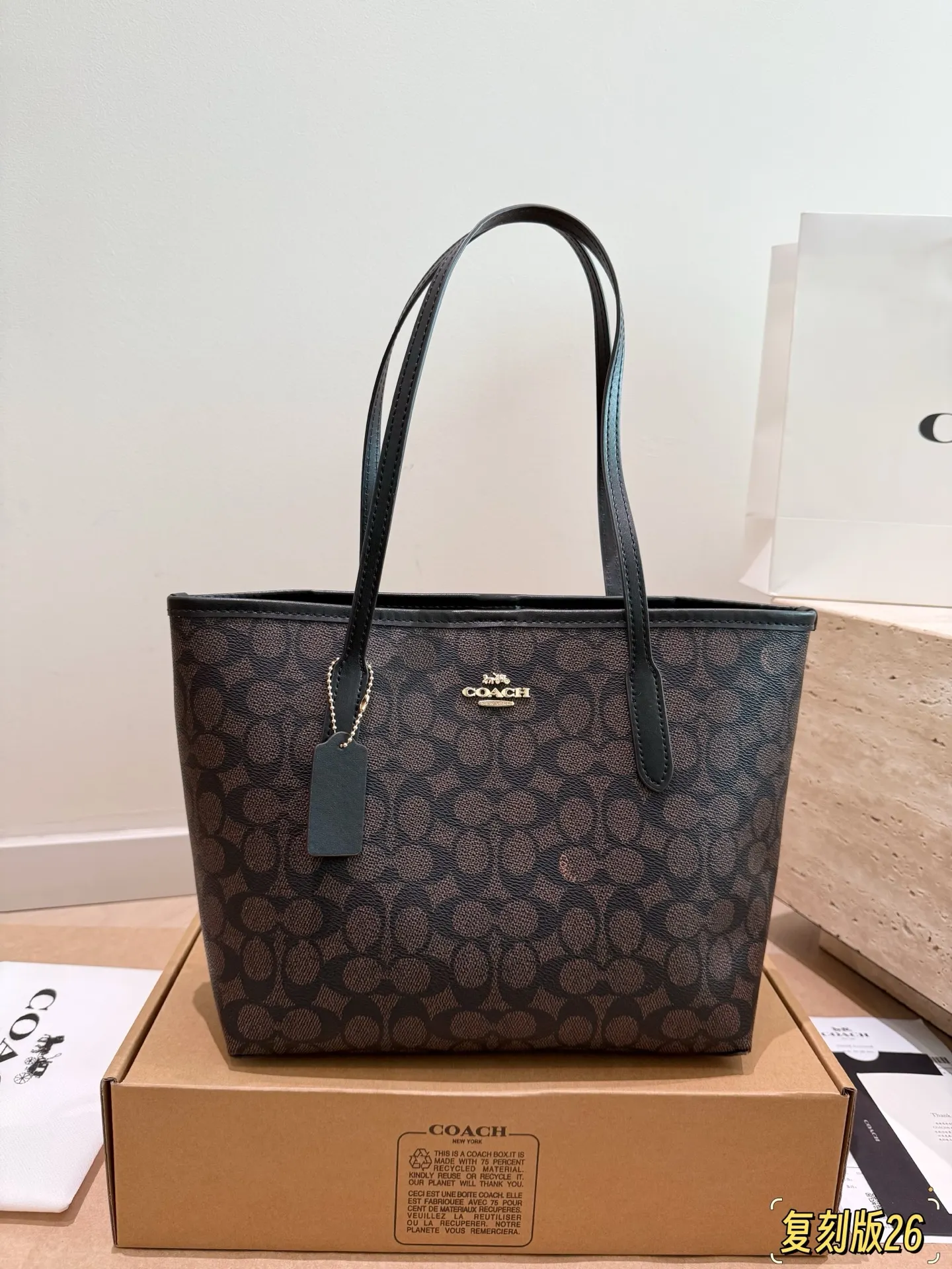 City 26 Signature Canvas Tote Bag D26017945 — view 19
