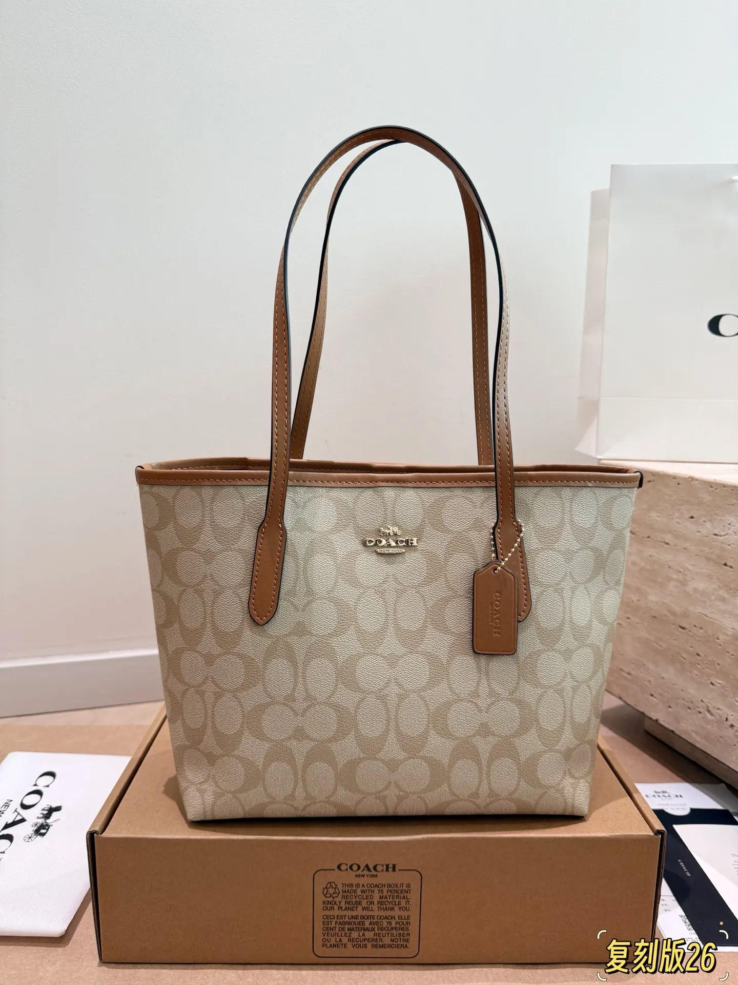 City 26 Signature Canvas Tote Bag D26017945 — view 21