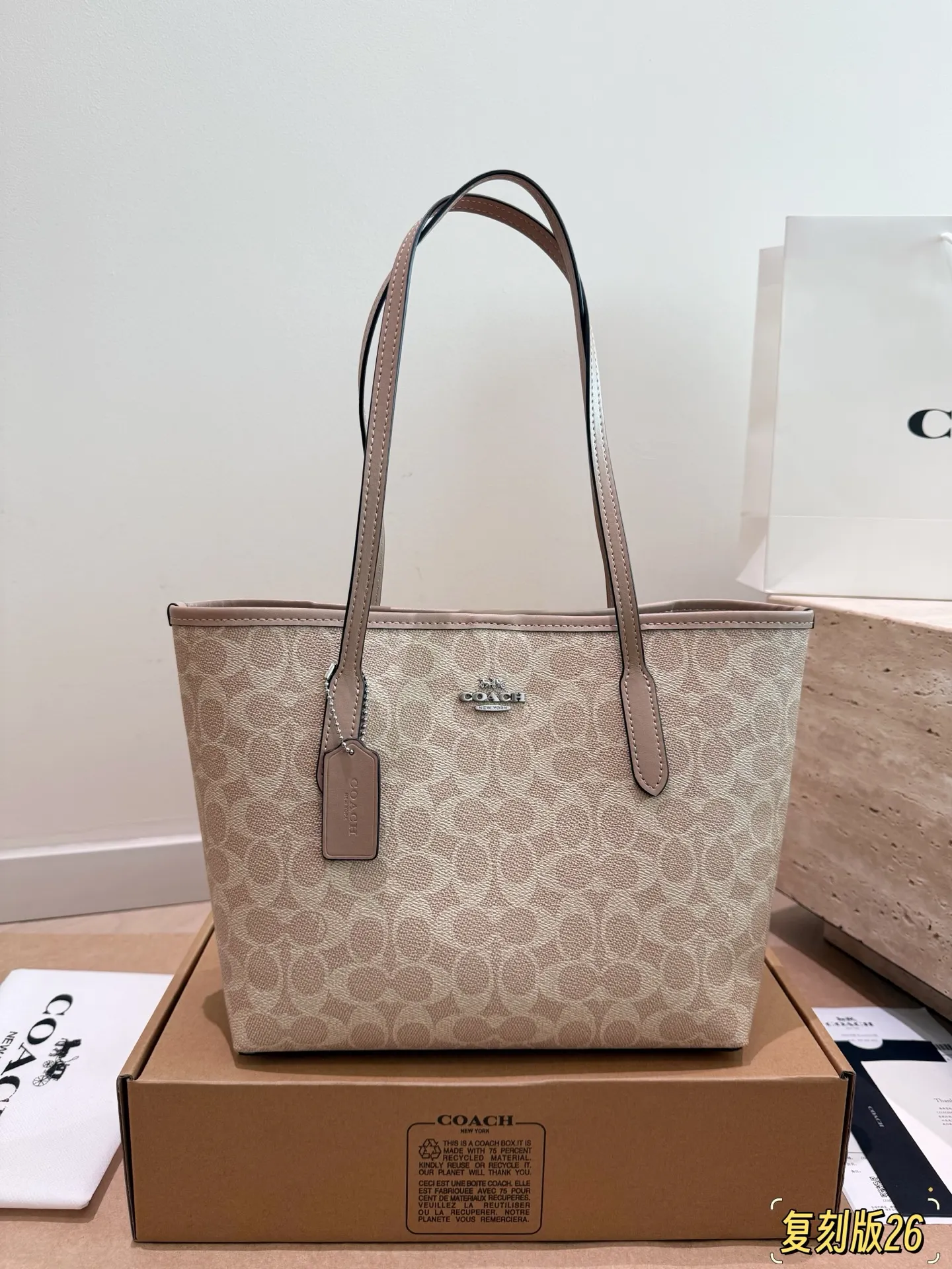 City 26 Signature Canvas Tote Bag D26017945 — view 22