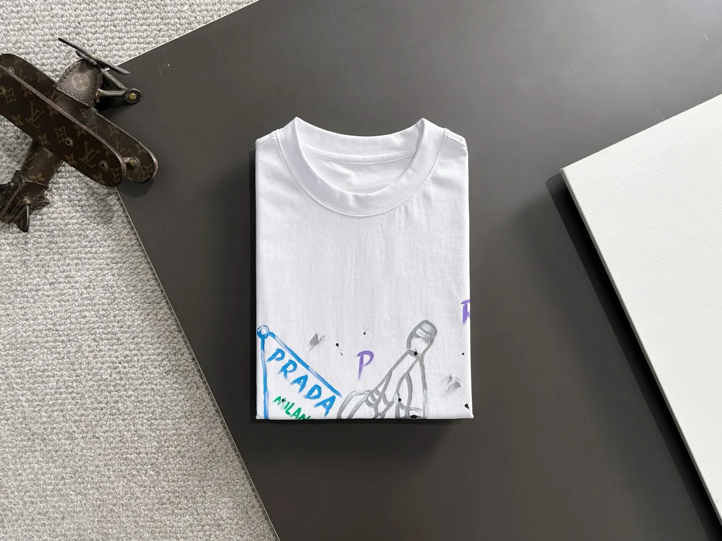 Prada Sketch Graphic Print T-Shirt D18013565 — view 8
