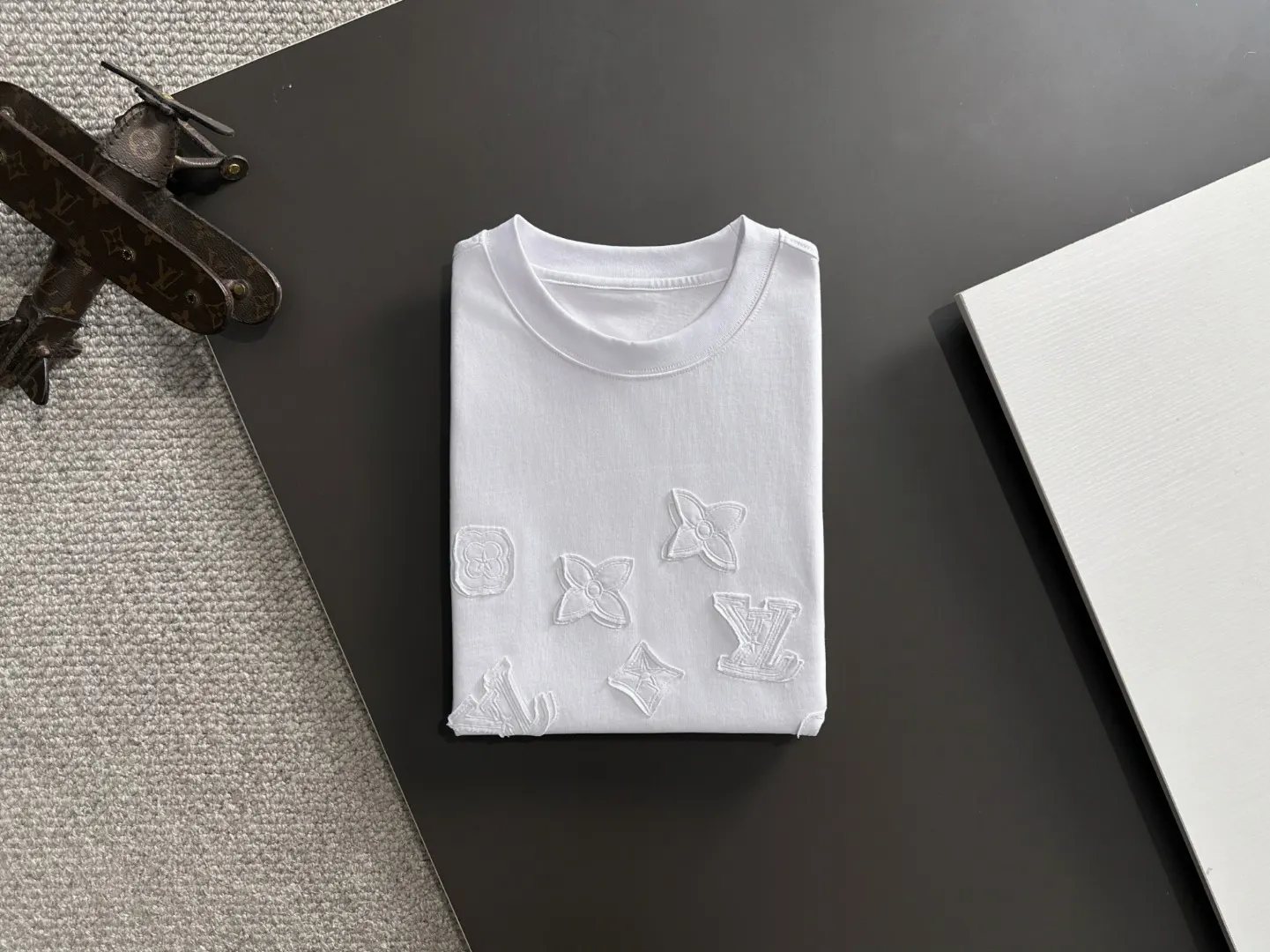 Embossed Monogram Cotton T-Shirt D18013559 — view 8