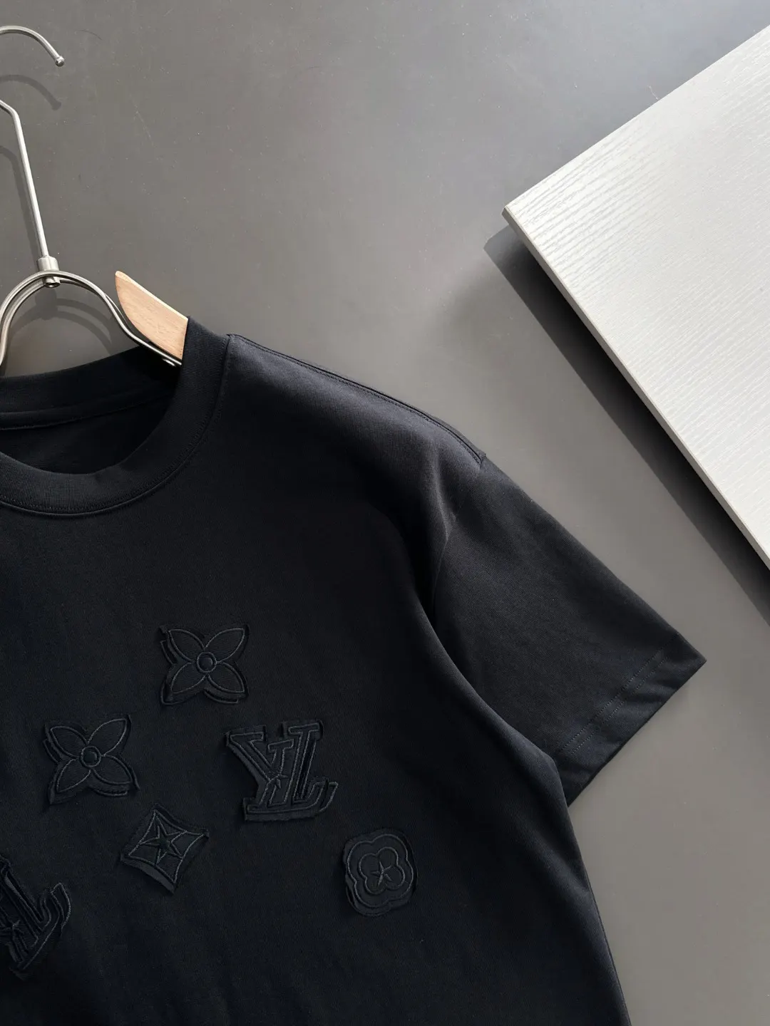 Embroidered Monogram Cotton T-Shirt D18013558 — view 2