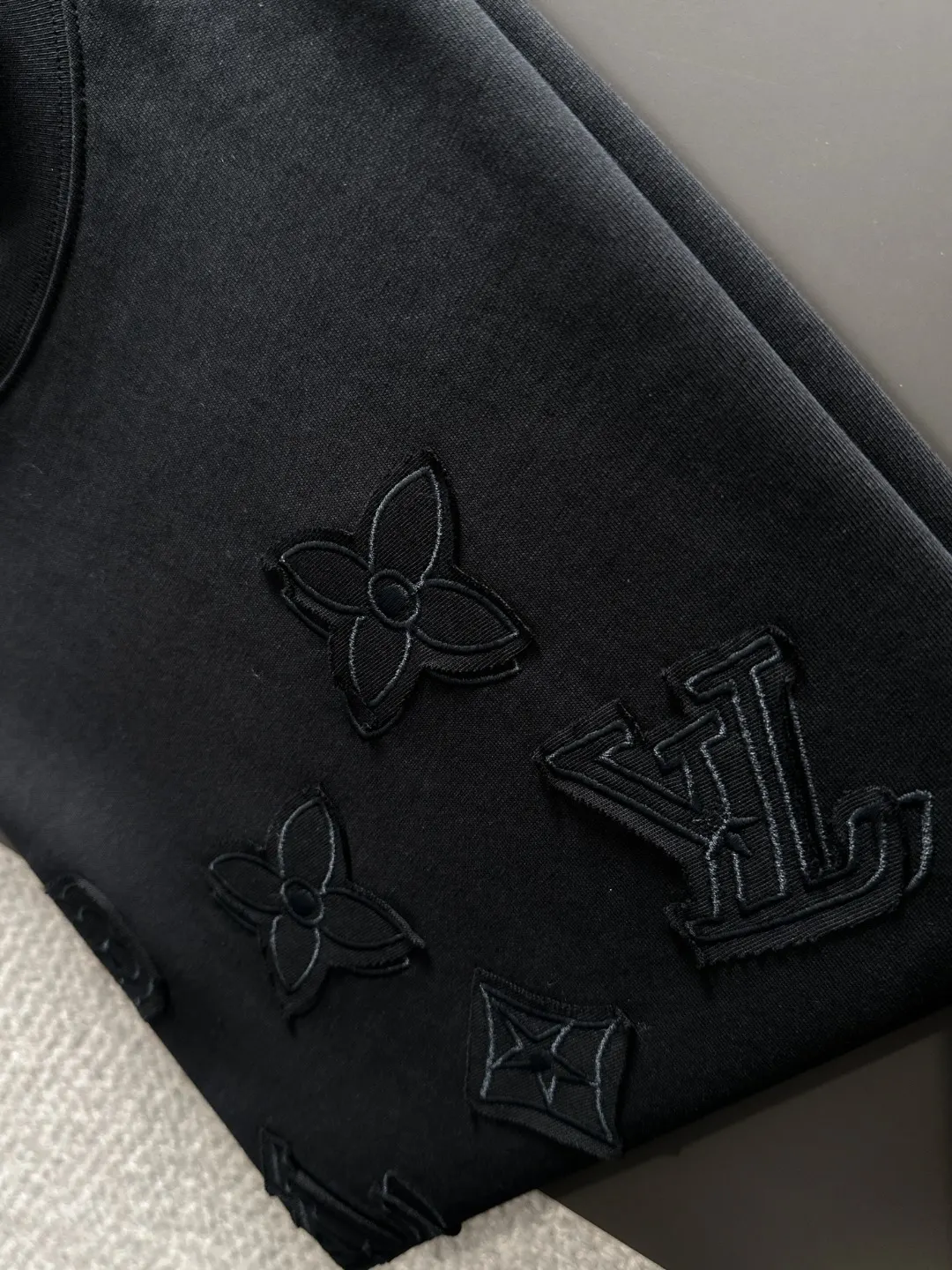 Embroidered Monogram Cotton T-Shirt D18013558 — view 7