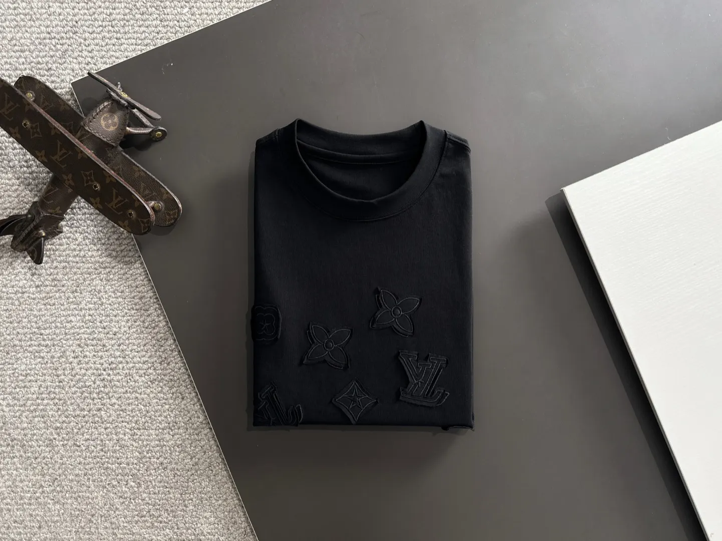 Embroidered Monogram Cotton T-Shirt D18013558 — view 8