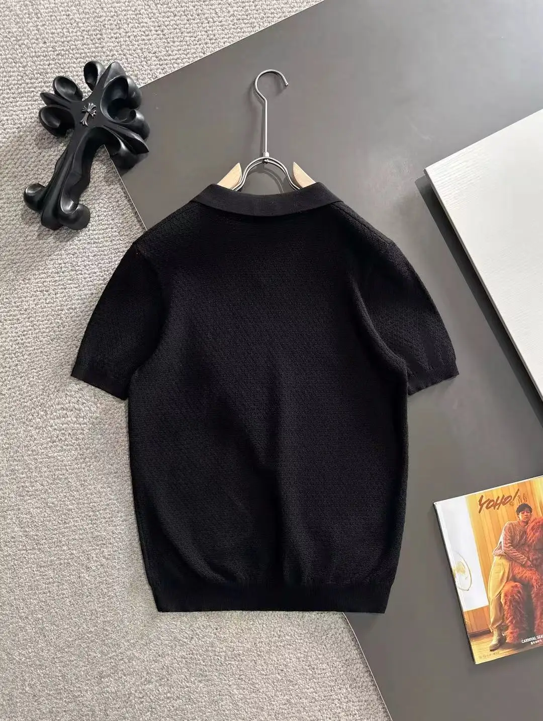 Textured Knit Polo Shirt D20015274 — view 9
