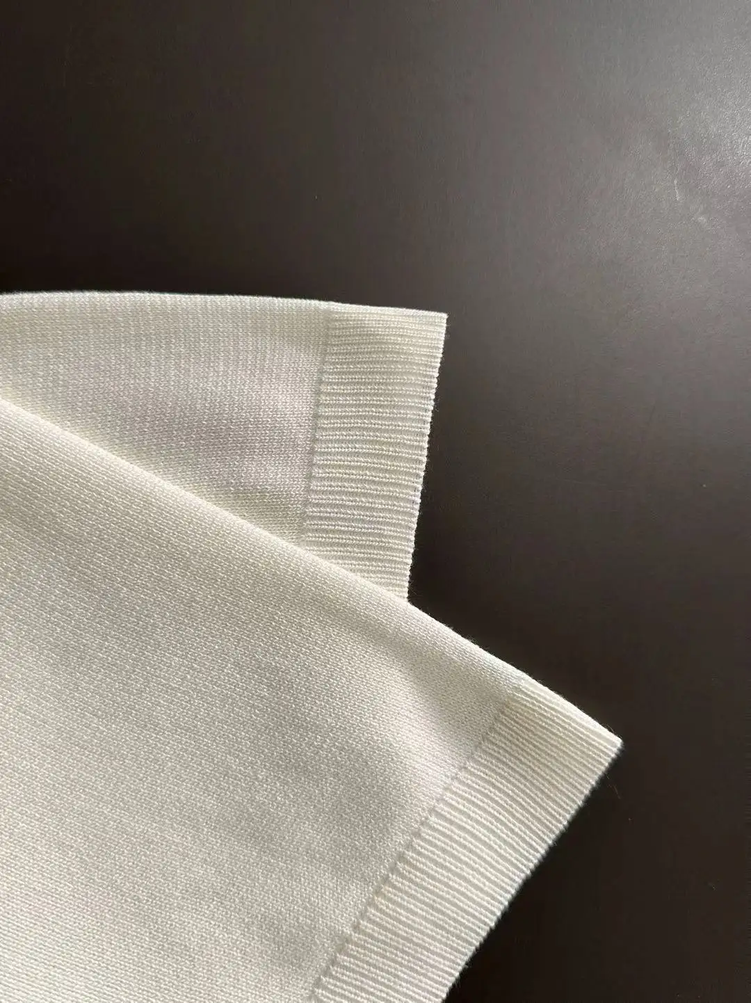 Striped Knit V-Neck Polo Shirt D20015262 — view 5