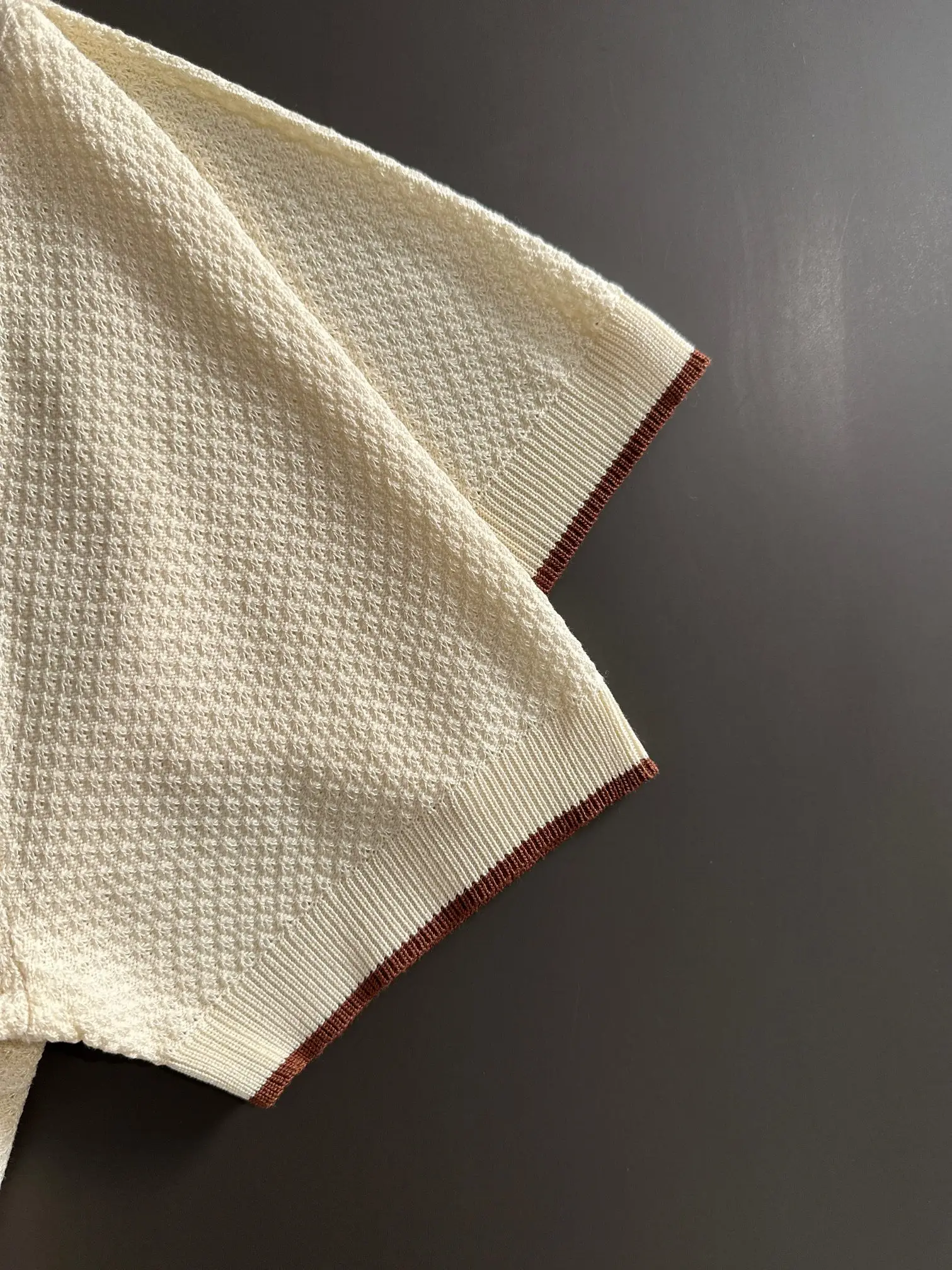 Textured Knit Layered-Effect T-Shirt D20015209 — view 5