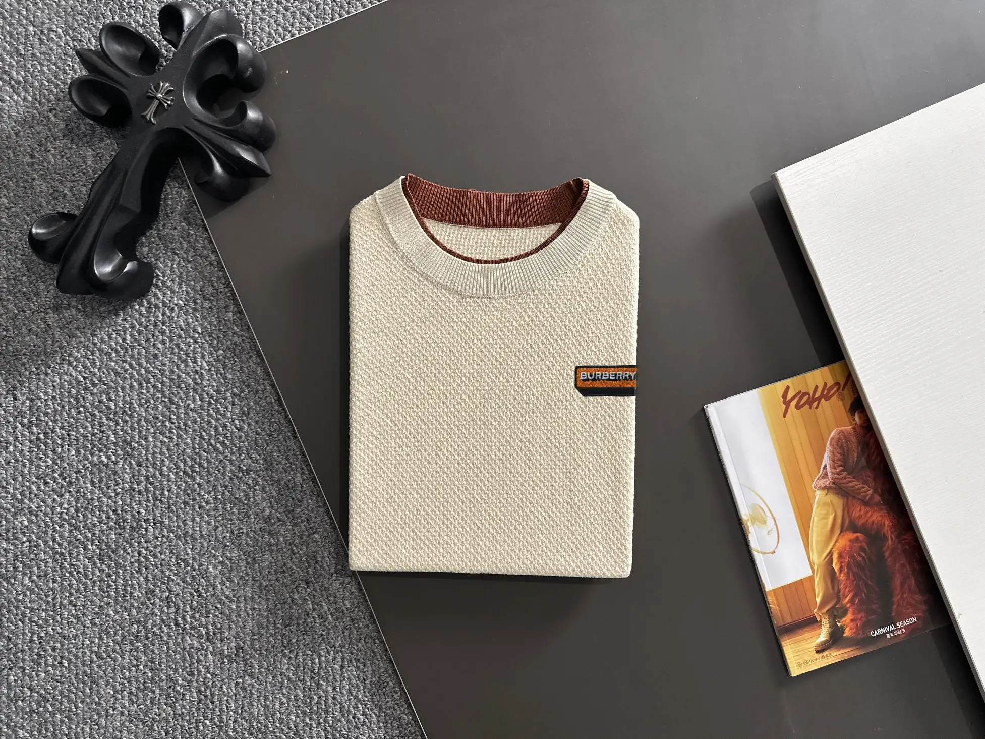 Textured Knit Layered-Effect T-Shirt D20015209 — view 8