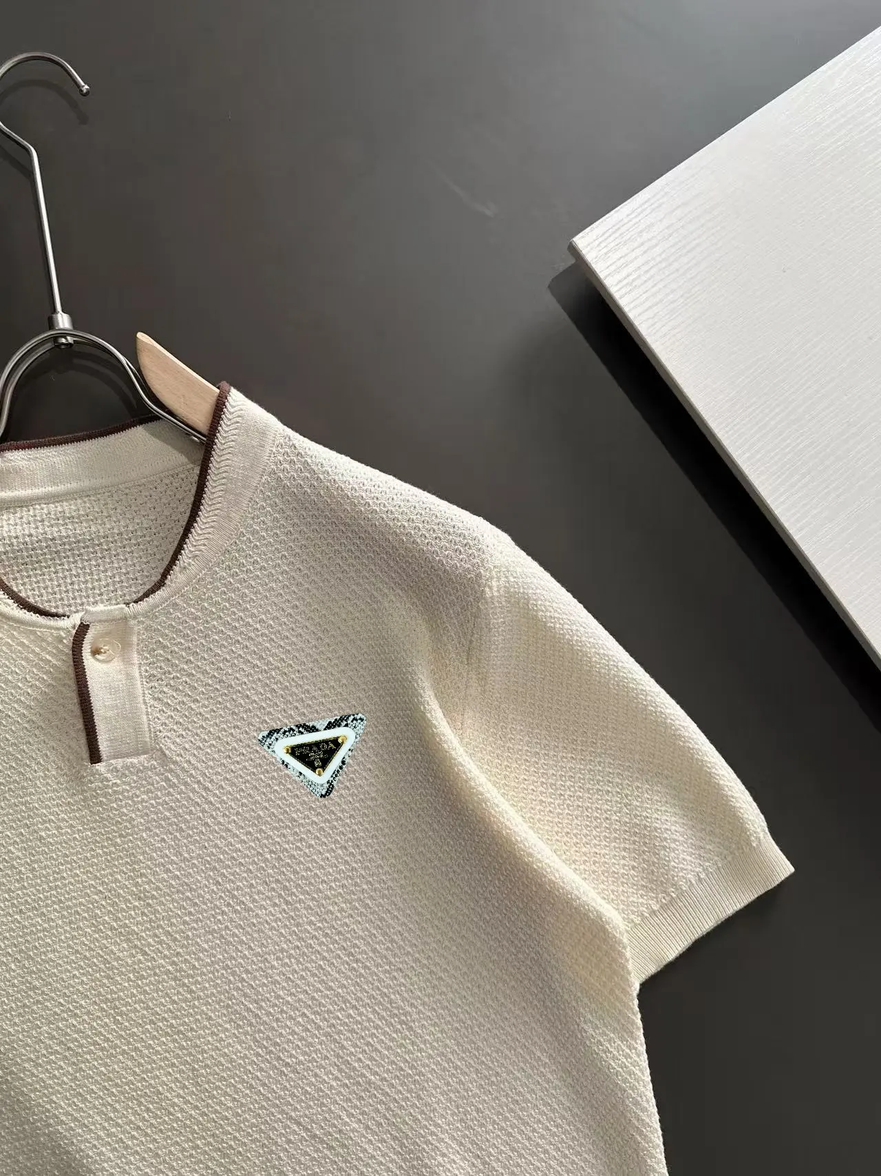 Half-Zip Knit Henley T-Shirt D20015328 — view 2