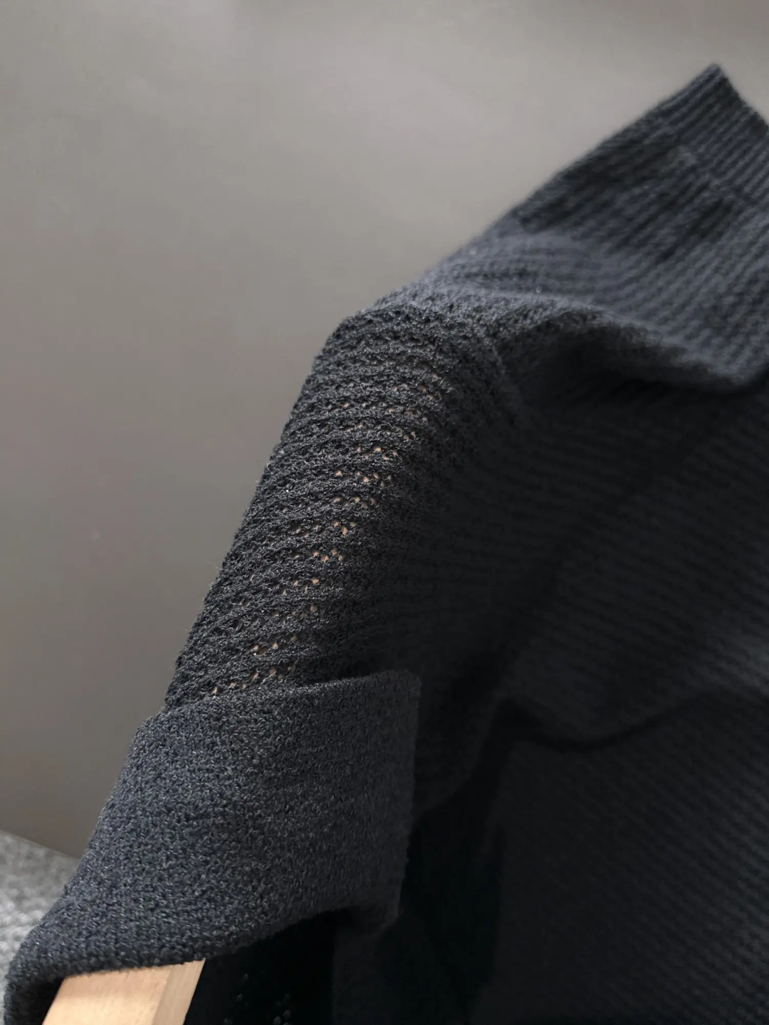Open-Knit Short-Sleeved Polo Shirt D20015211 — view 5