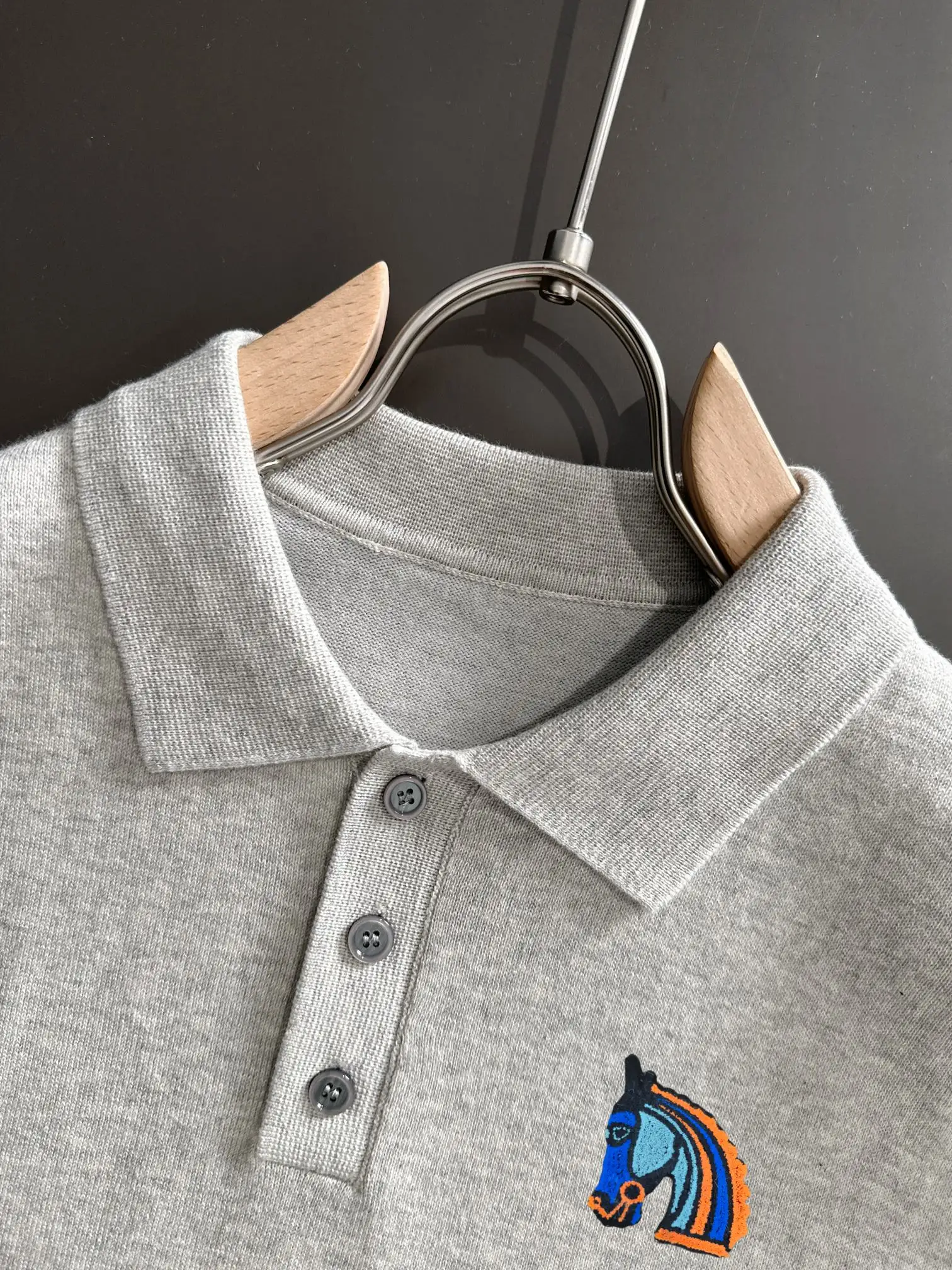 Contrast Stitch Knit Polo Shirt D20015205 — view 3