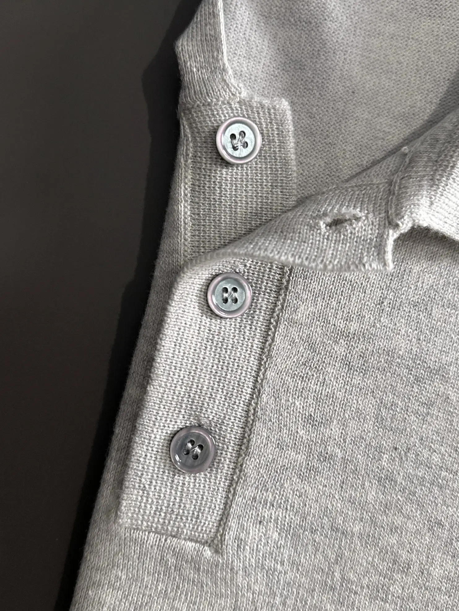 Contrast Stitch Knit Polo Shirt D20015205 — view 5