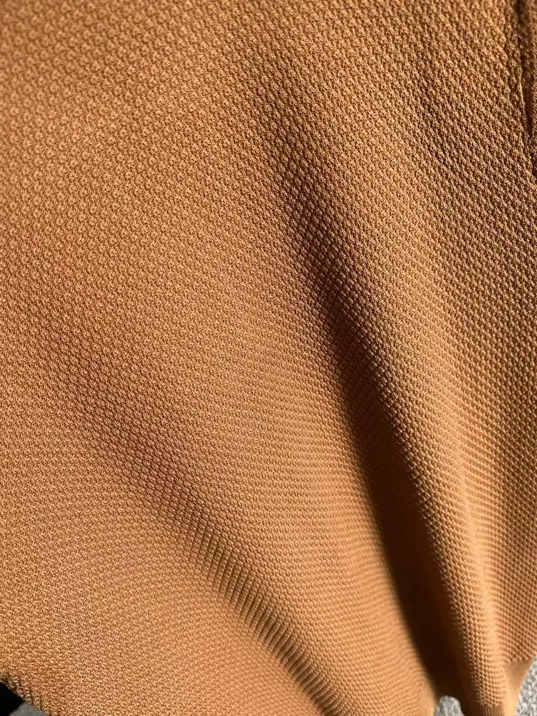 Anagram Logo Waffle-Knit Polo Shirt D20015242 — view 6