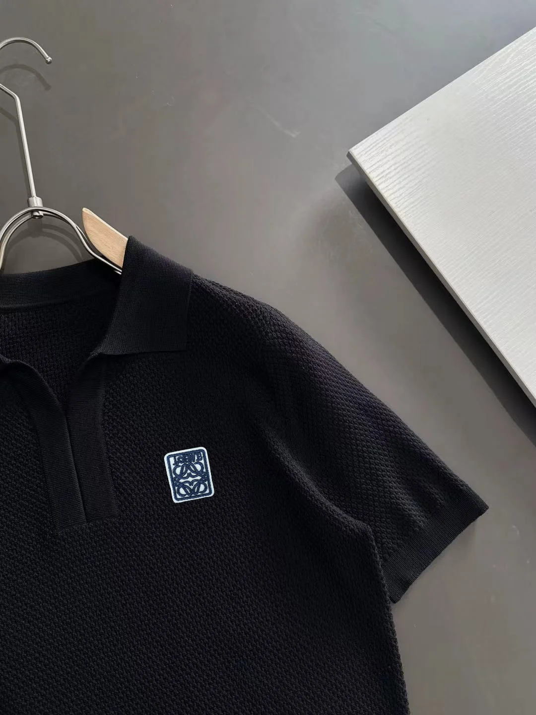 Waffle-Knit Cotton-Blend Polo Shirt D20015239 — view 2