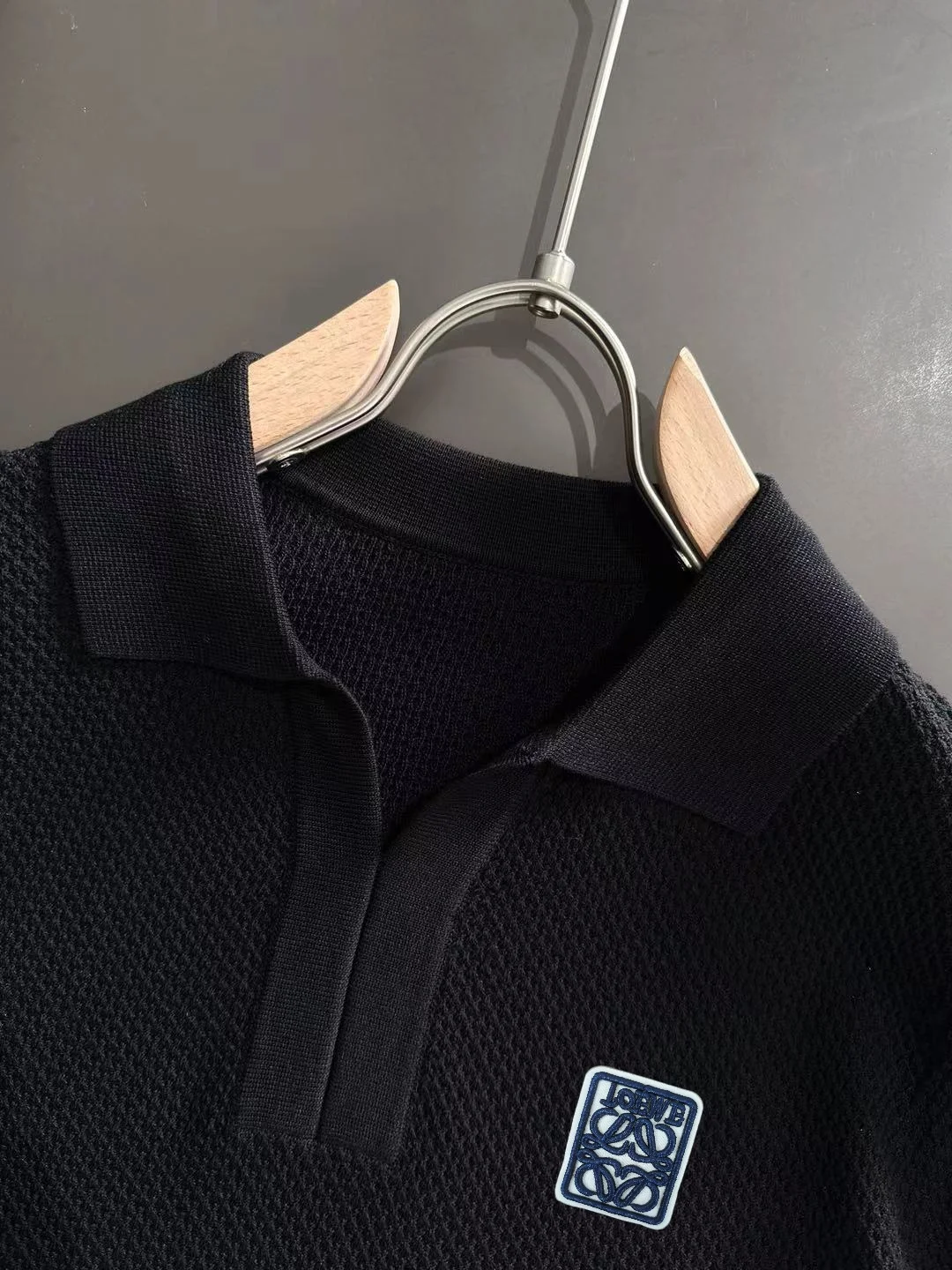 Waffle-Knit Cotton-Blend Polo Shirt D20015239 — view 3