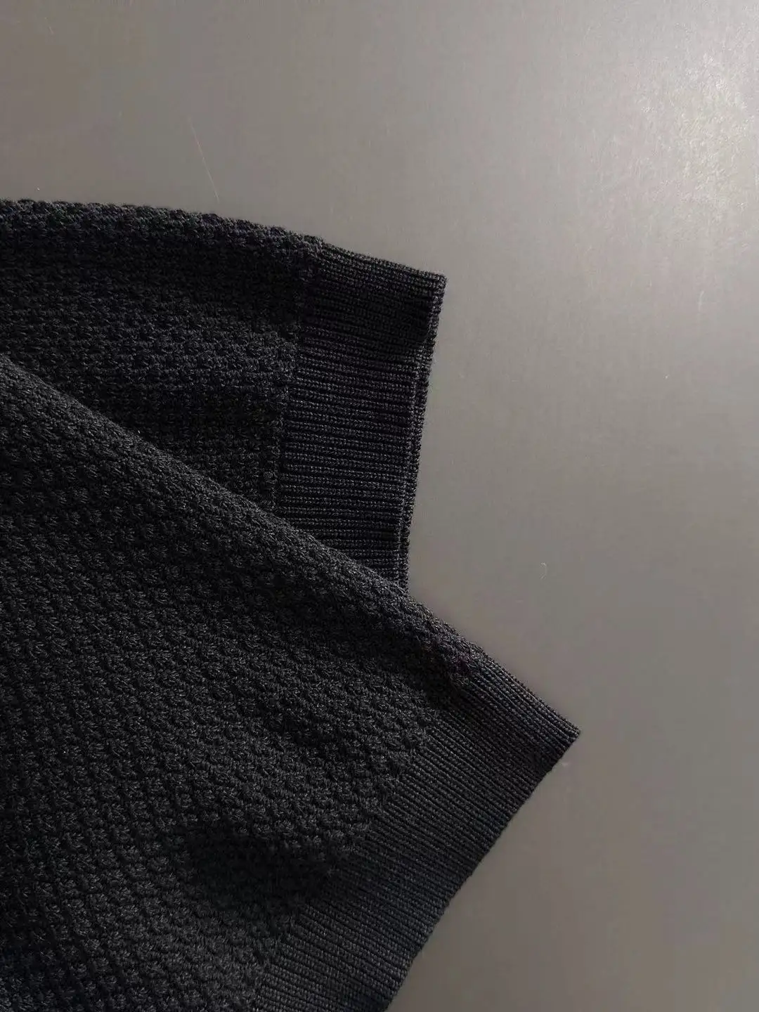 Waffle-Knit Cotton-Blend Polo Shirt D20015239 — view 4
