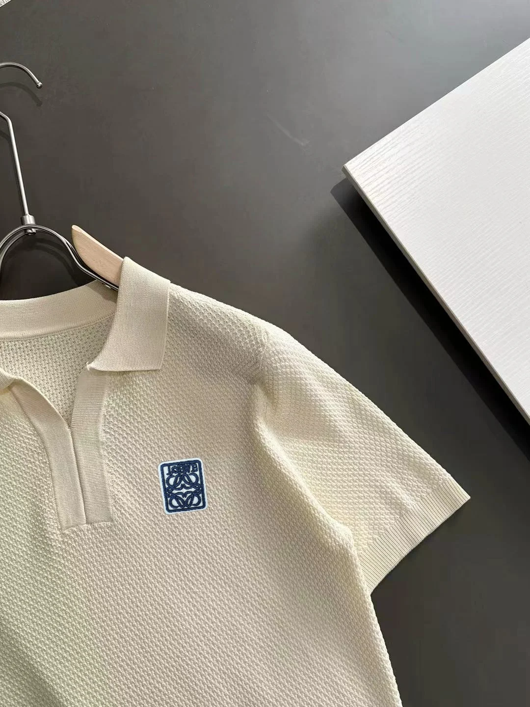 Waffle-Knit Cotton-Blend Polo Shirt D20015240 — view 2