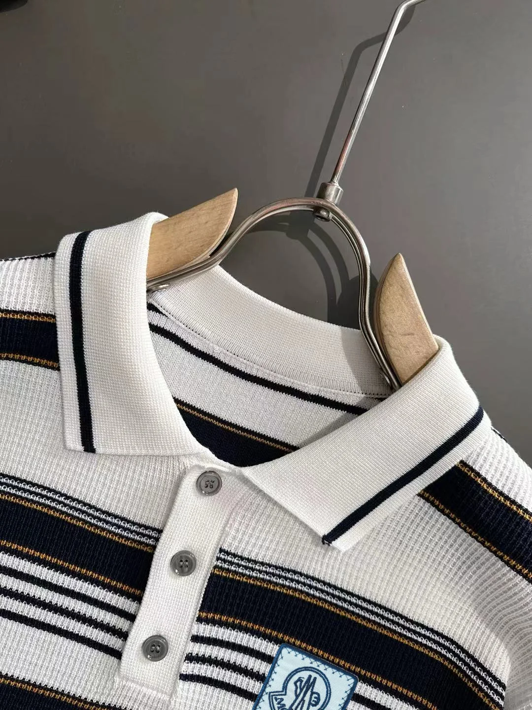 Striped Knit Polo Shirt D20015246 — view 3