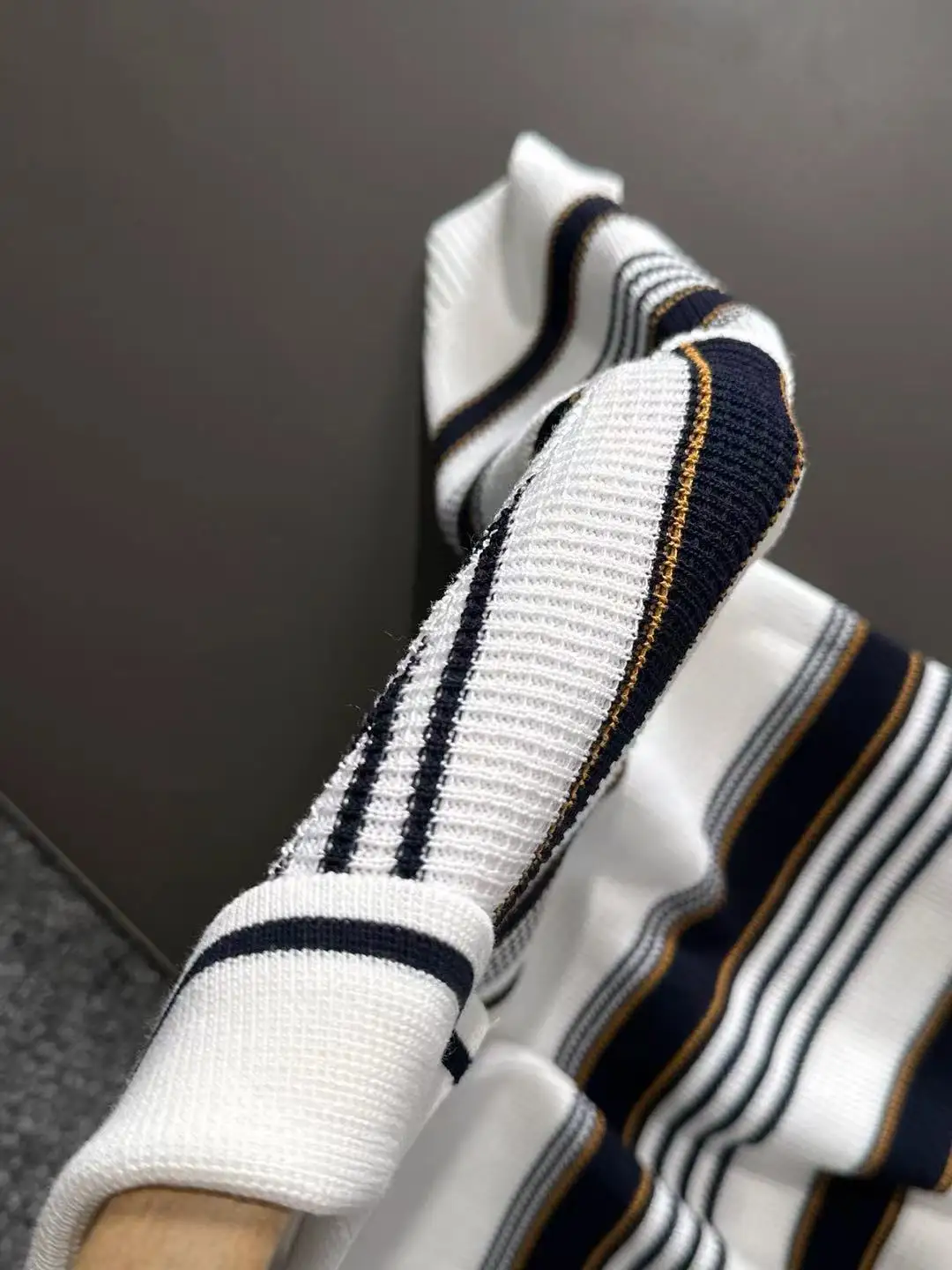 Striped Knit Polo Shirt D20015246 — view 4