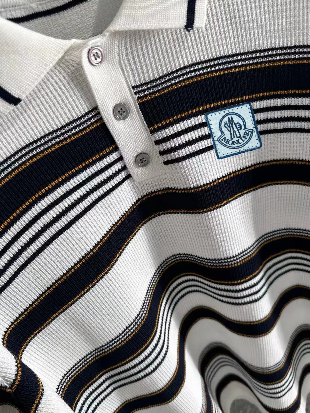 Striped Knit Polo Shirt D20015246 — view 7