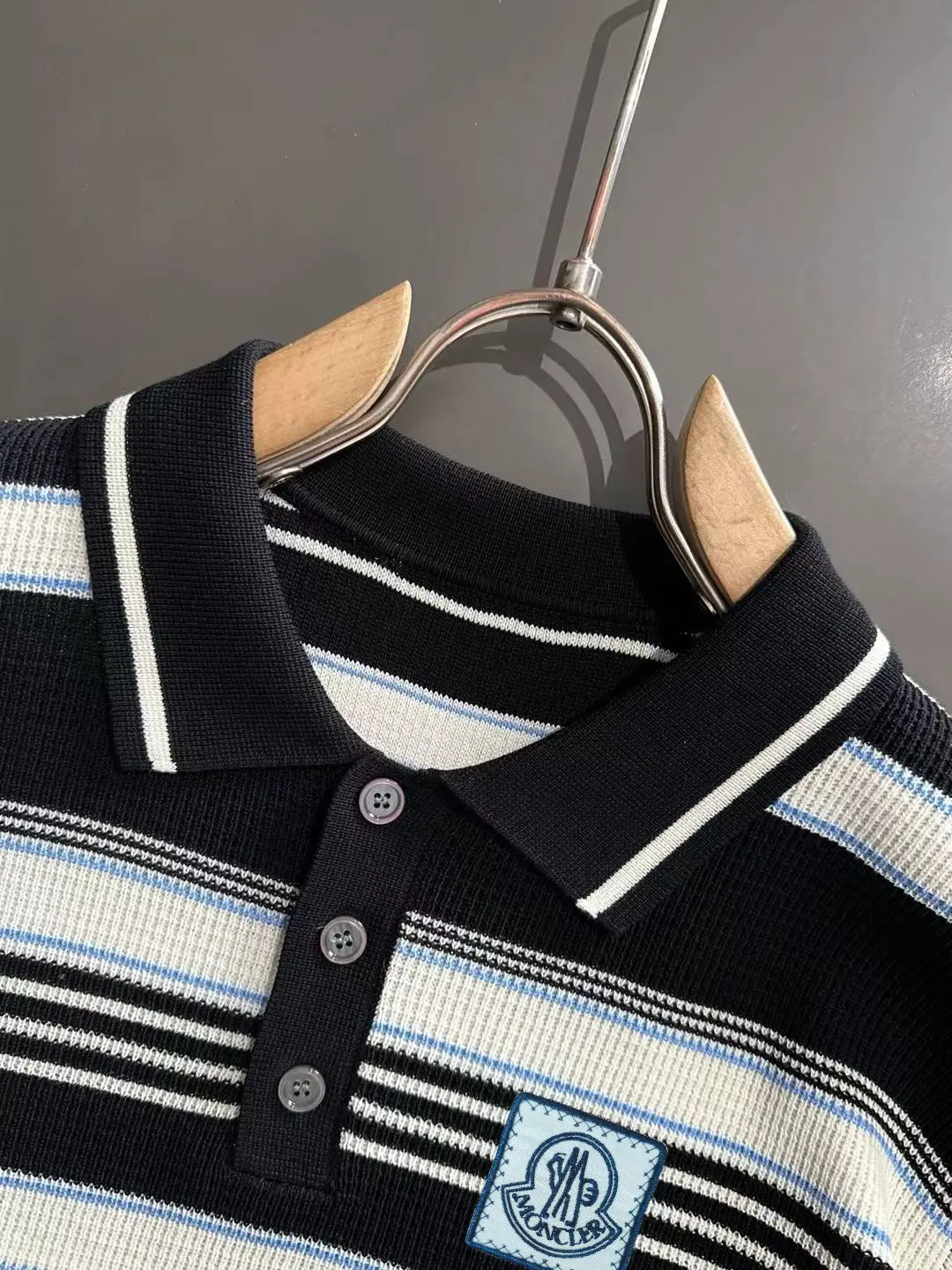 Striped Knit Polo Shirt D20015248 — view 3