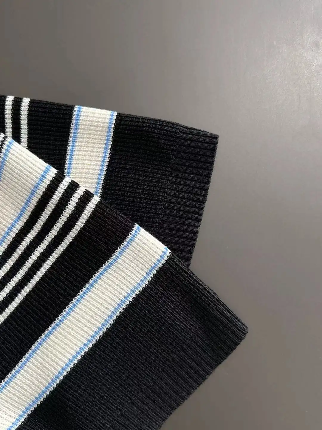 Striped Knit Polo Shirt D20015248 — view 5