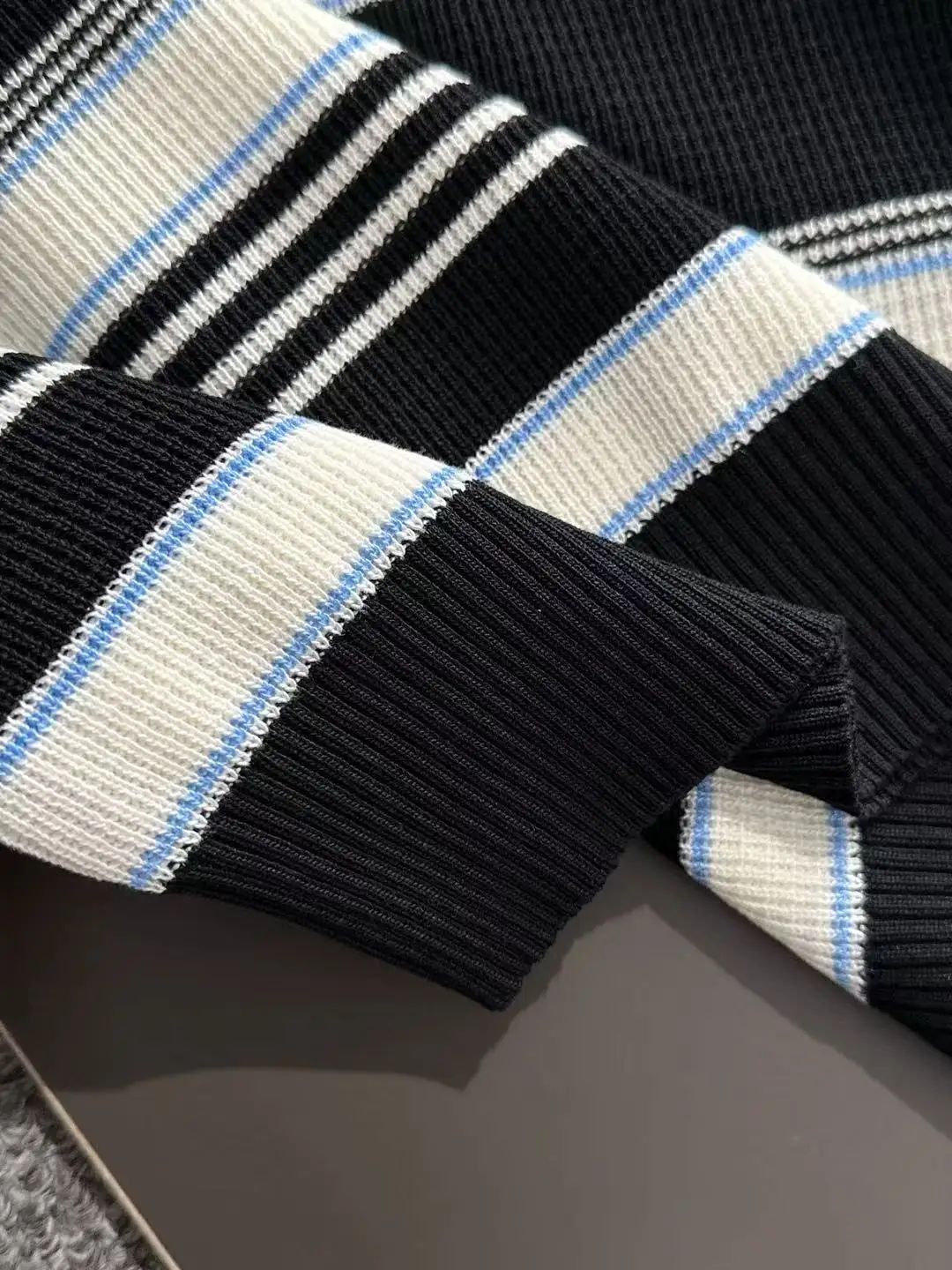 Striped Knit Polo Shirt D20015248 — view 6