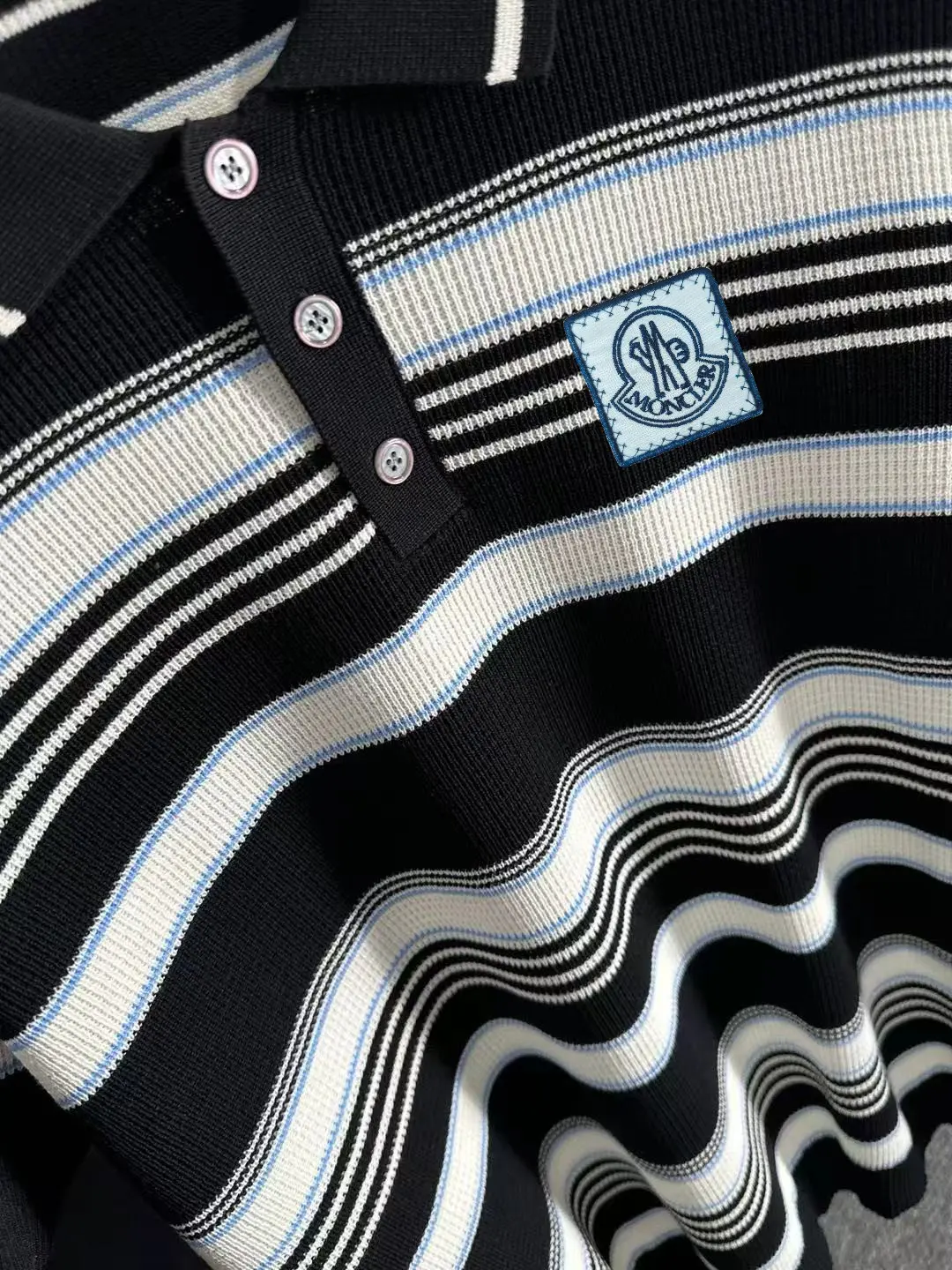 Striped Knit Polo Shirt D20015248 — view 7