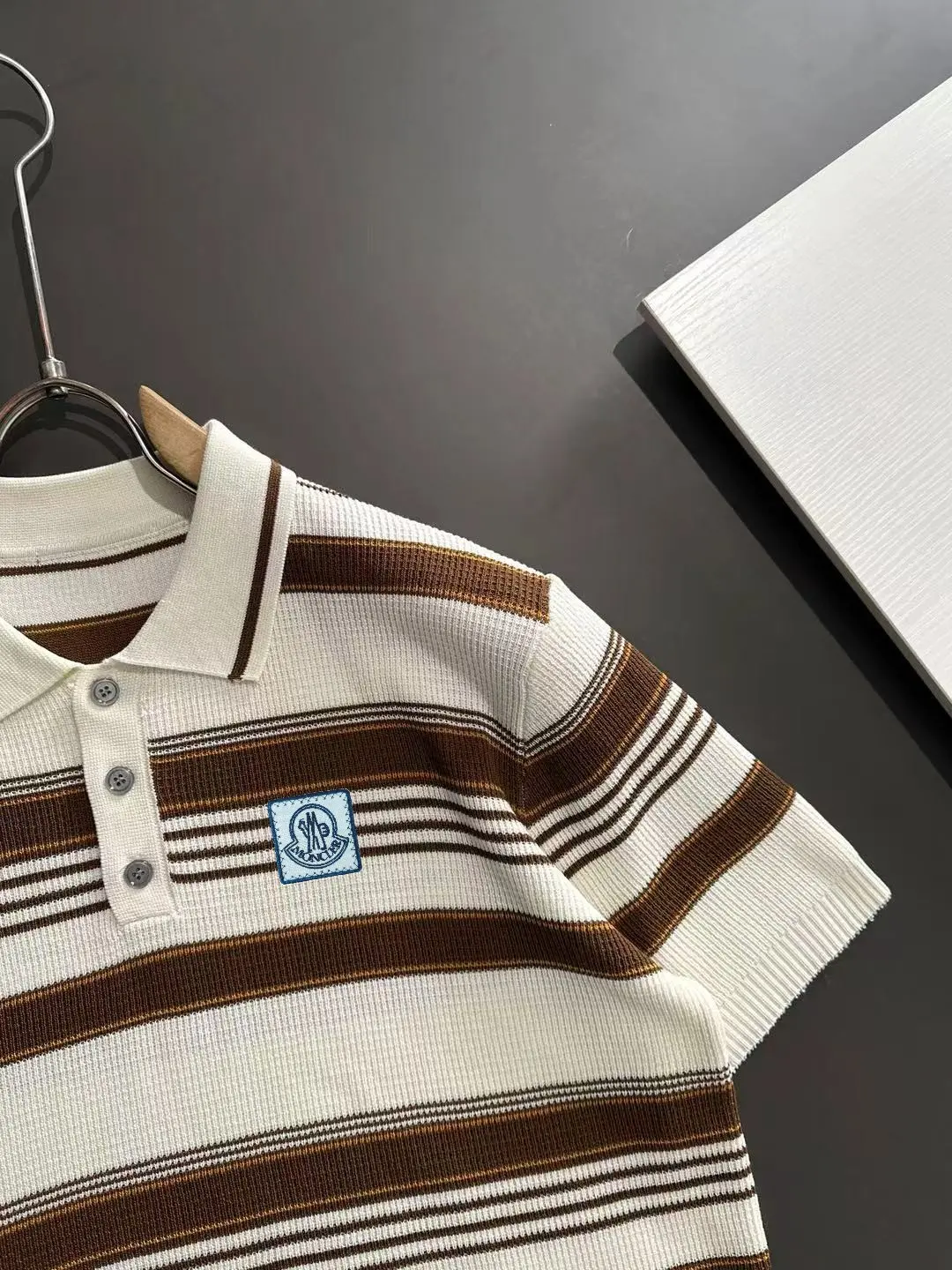 Striped Knit Polo Shirt D20015247 — view 2