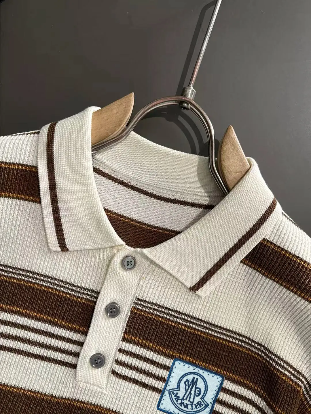 Striped Knit Polo Shirt D20015247 — view 3