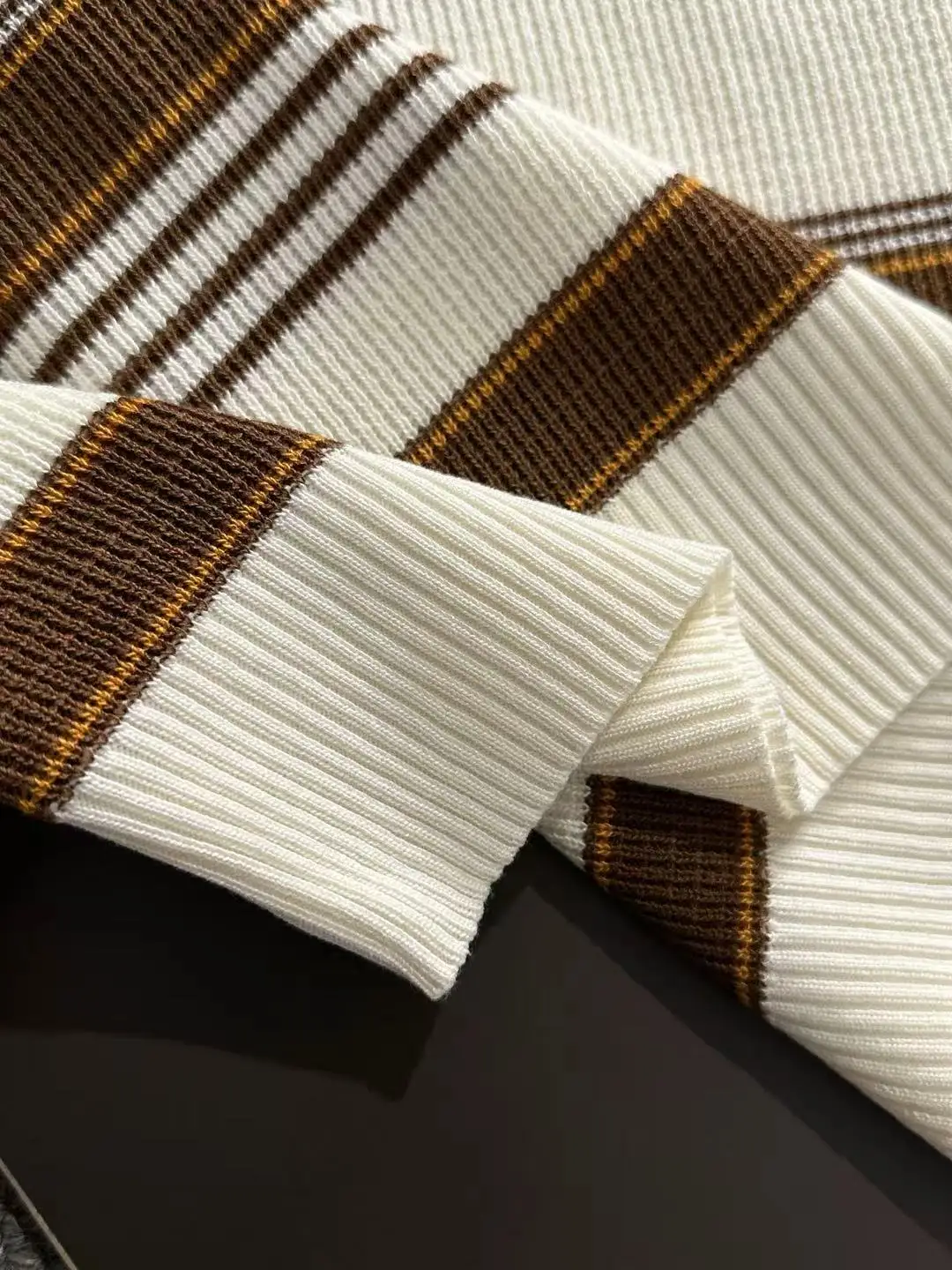 Striped Knit Polo Shirt D20015247 — view 6