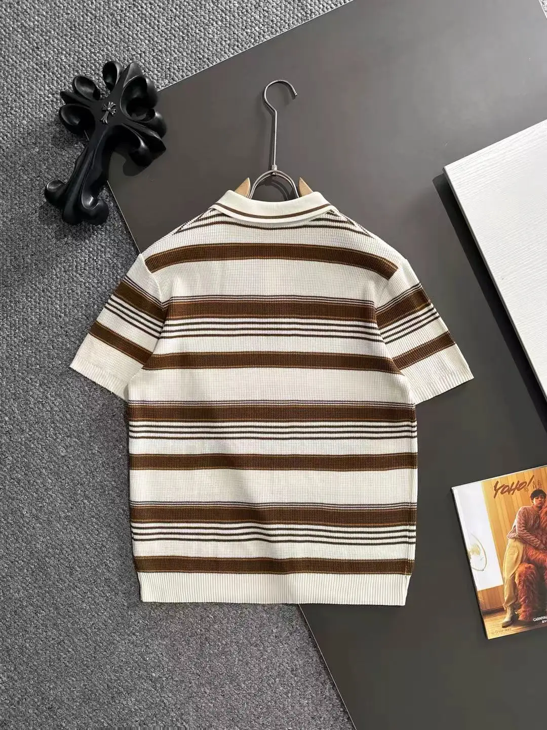 Striped Knit Polo Shirt D20015247 — view 9