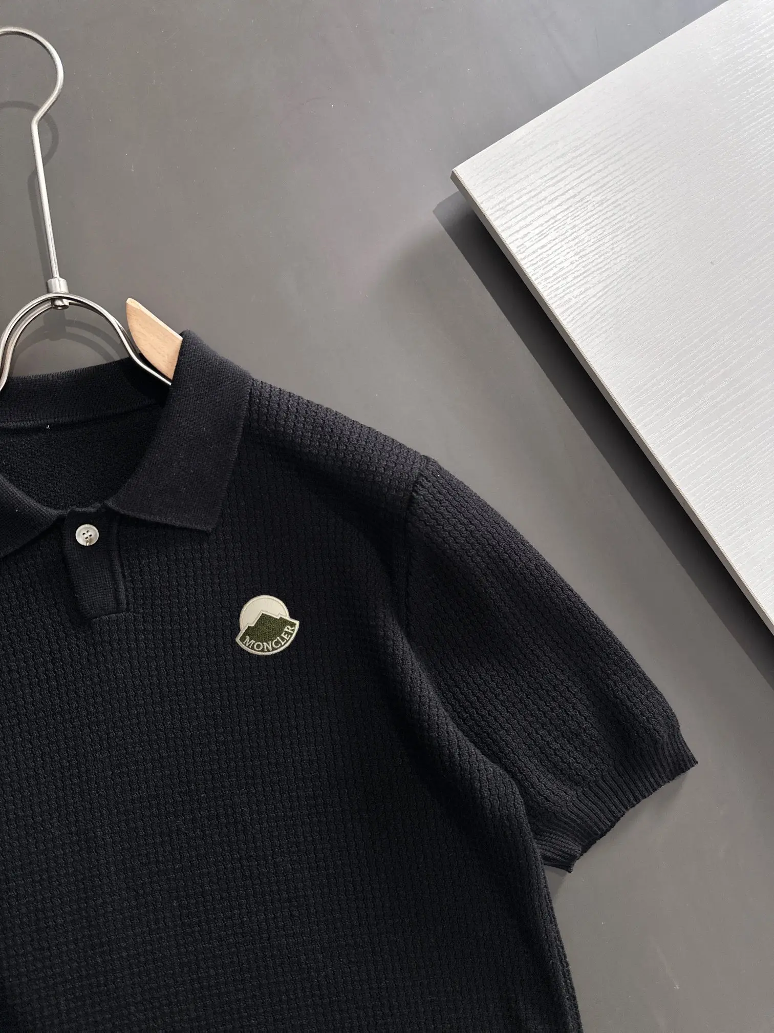 Waffle-Knit Cotton-Blend Polo Shirt D20015215 — view 2