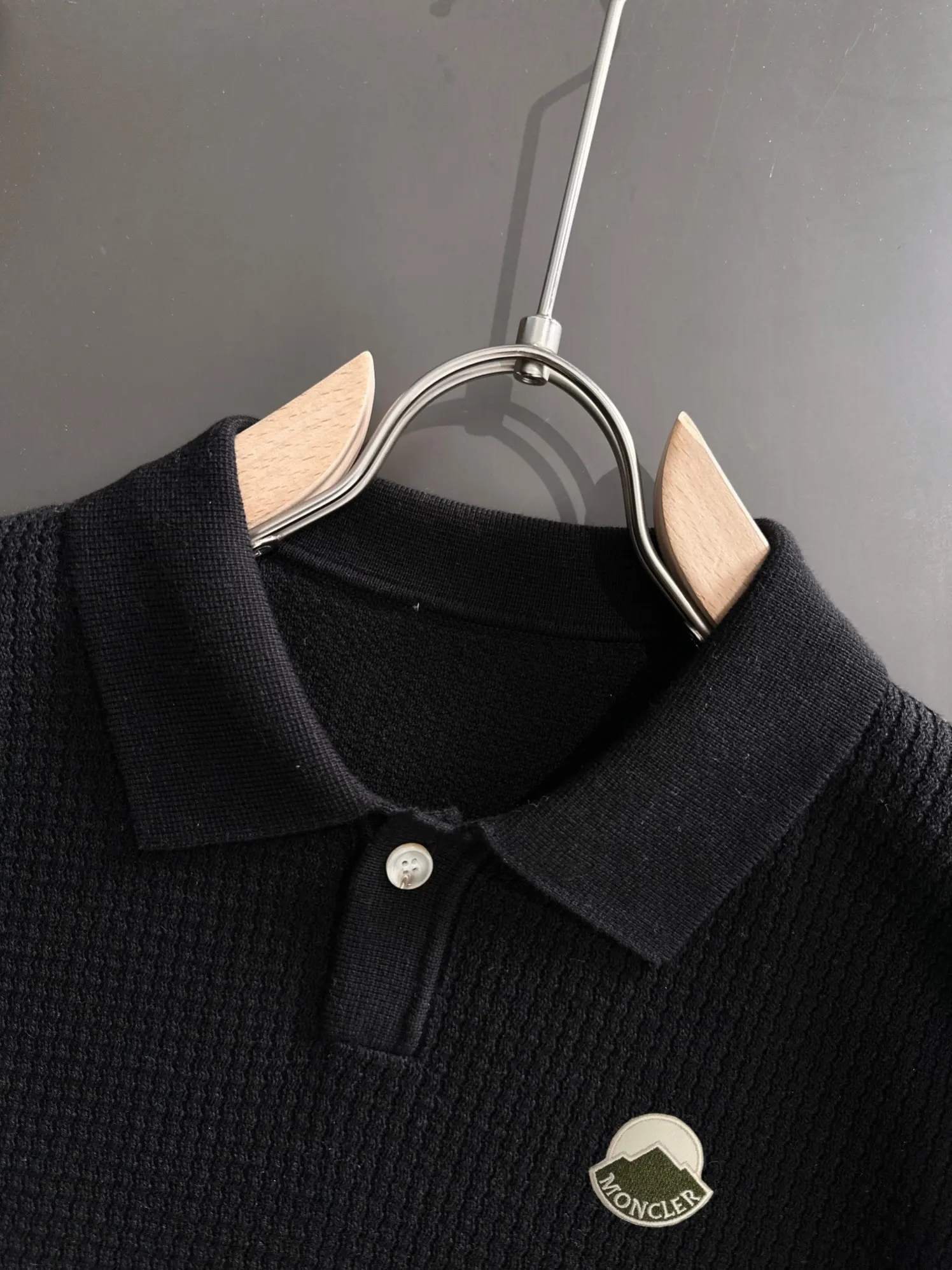Waffle-Knit Cotton-Blend Polo Shirt D20015215 — view 3