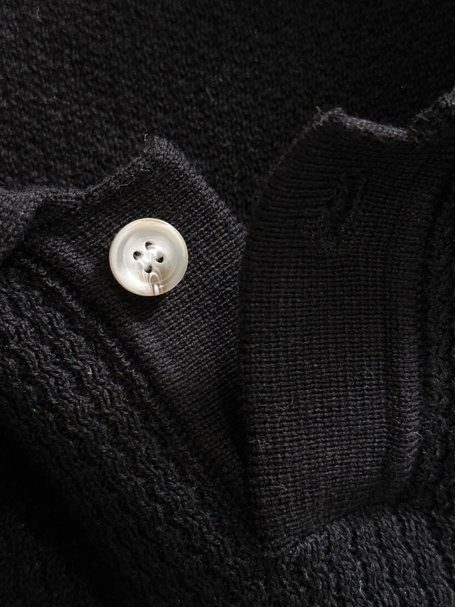 Waffle-Knit Cotton-Blend Polo Shirt D20015215 — view 4