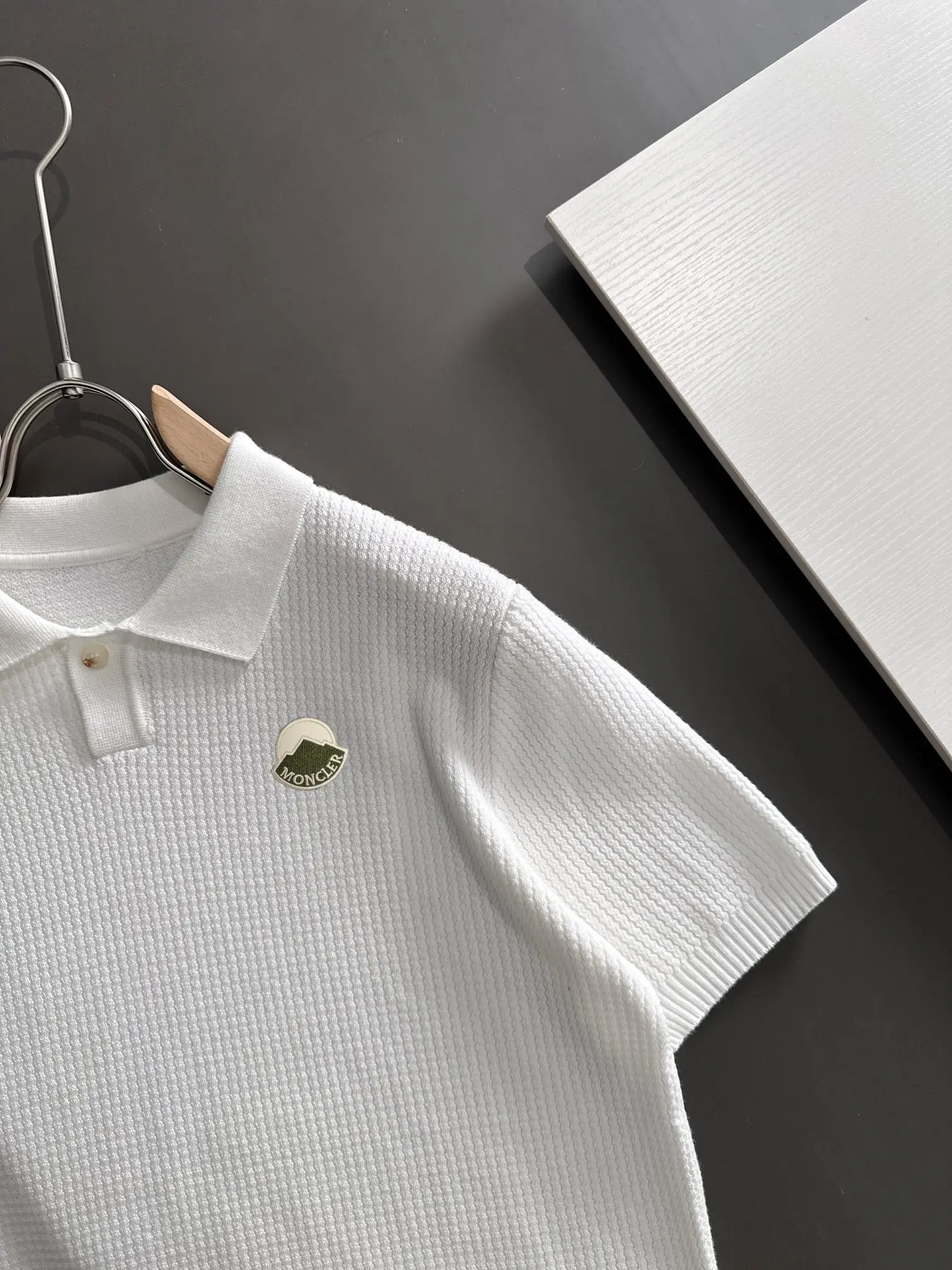 Slim-Fit Waffle-Knit Polo Shirt D20015216 — view 2