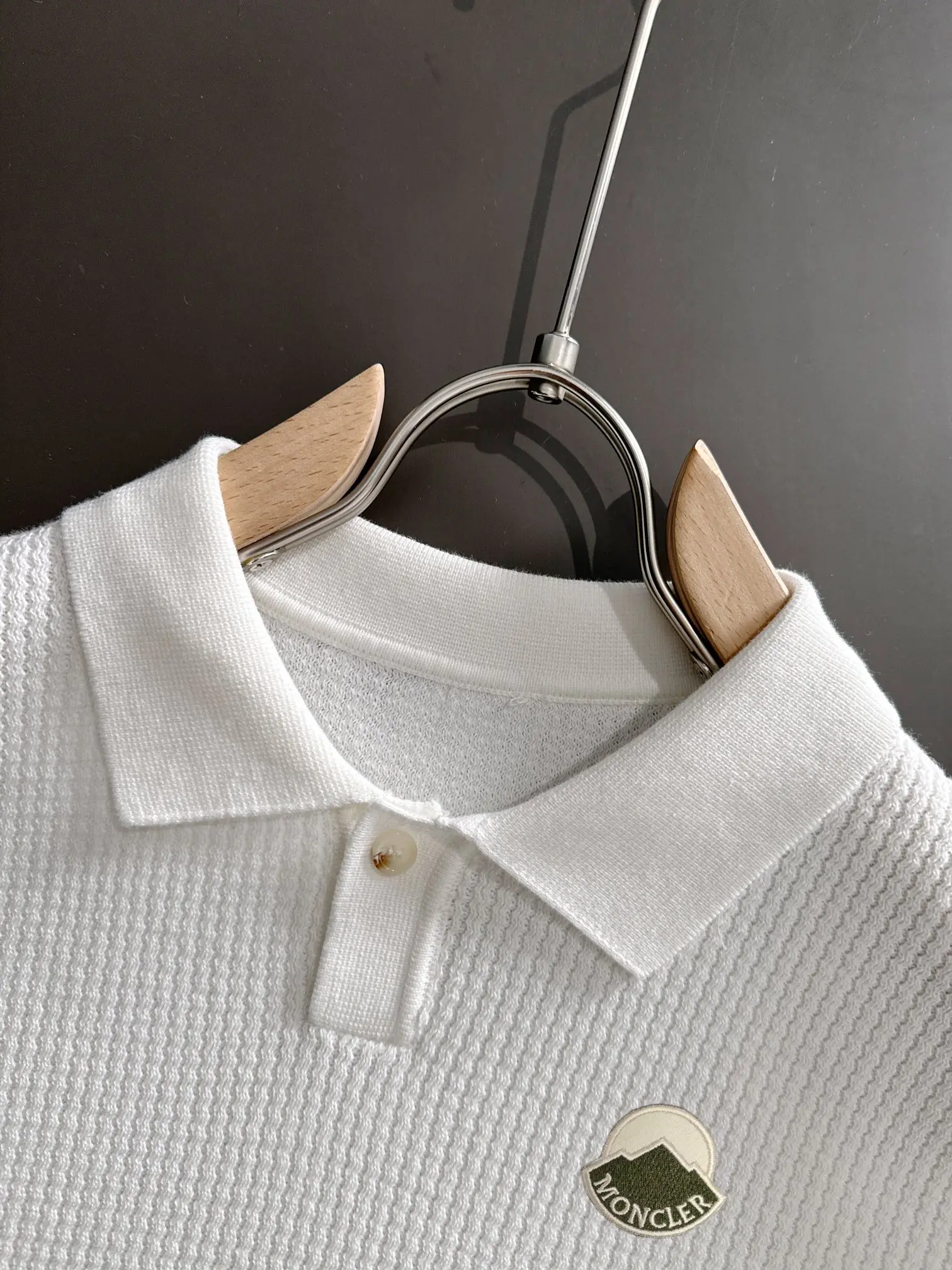 Slim-Fit Waffle-Knit Polo Shirt D20015216 — view 3