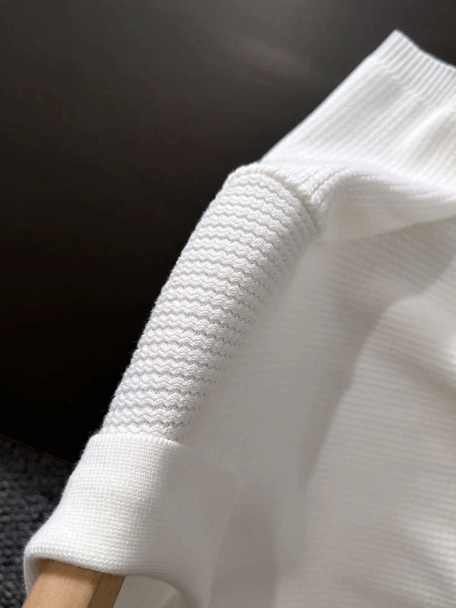 Slim-Fit Waffle-Knit Polo Shirt D20015216 — view 5