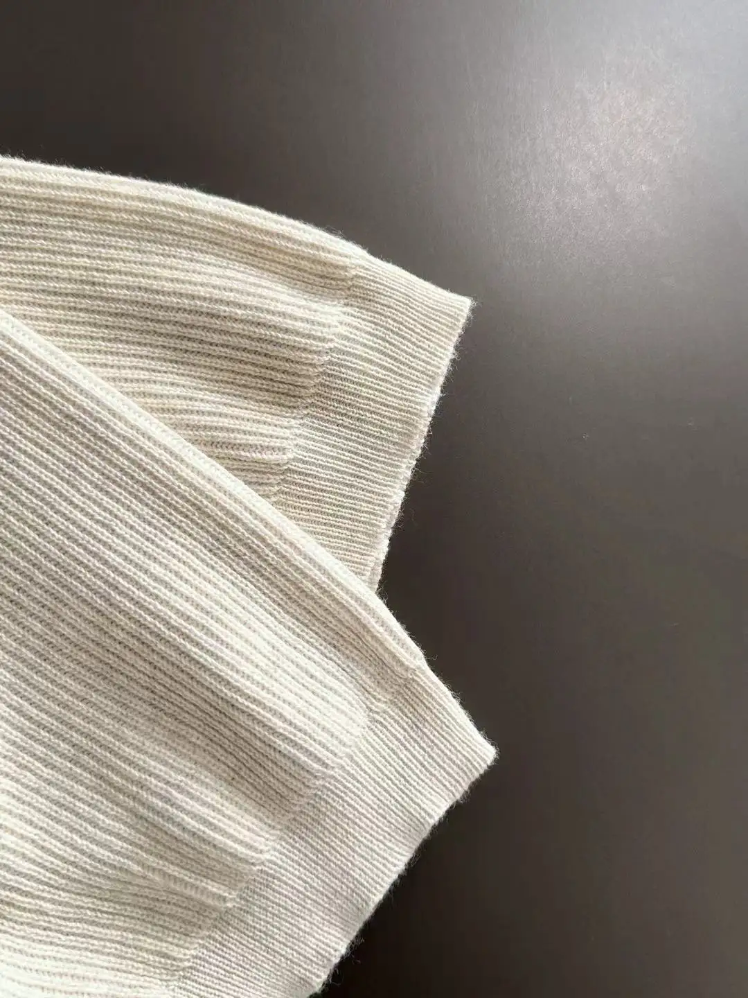 Moncler Ribbed Knit Short-Sleeve Sweater D20015165 — view 4