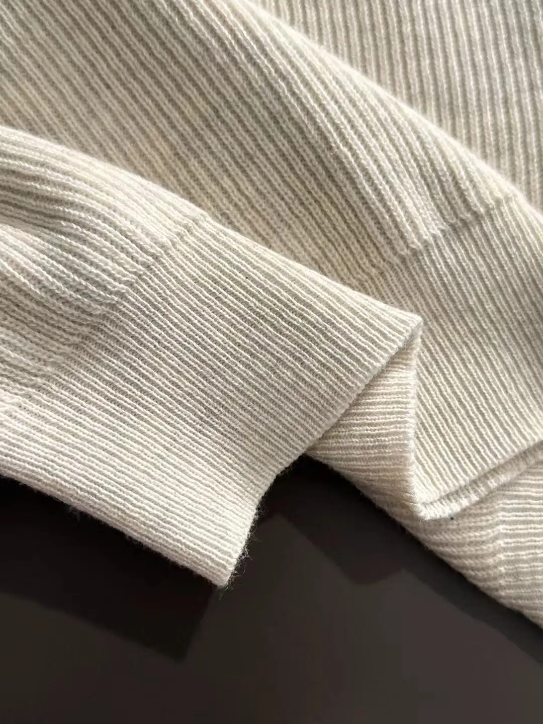 Moncler Ribbed Knit Short-Sleeve Sweater D20015165 — view 5