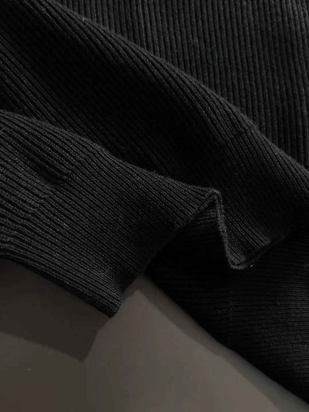 Ribbed Knit Crew-Neck T-Shirt D20015163 — view 5
