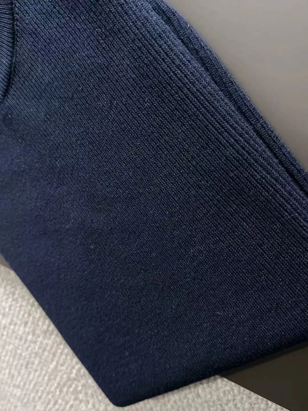 Ribbed Knit Short-Sleeve Sweater D20015270 — view 7