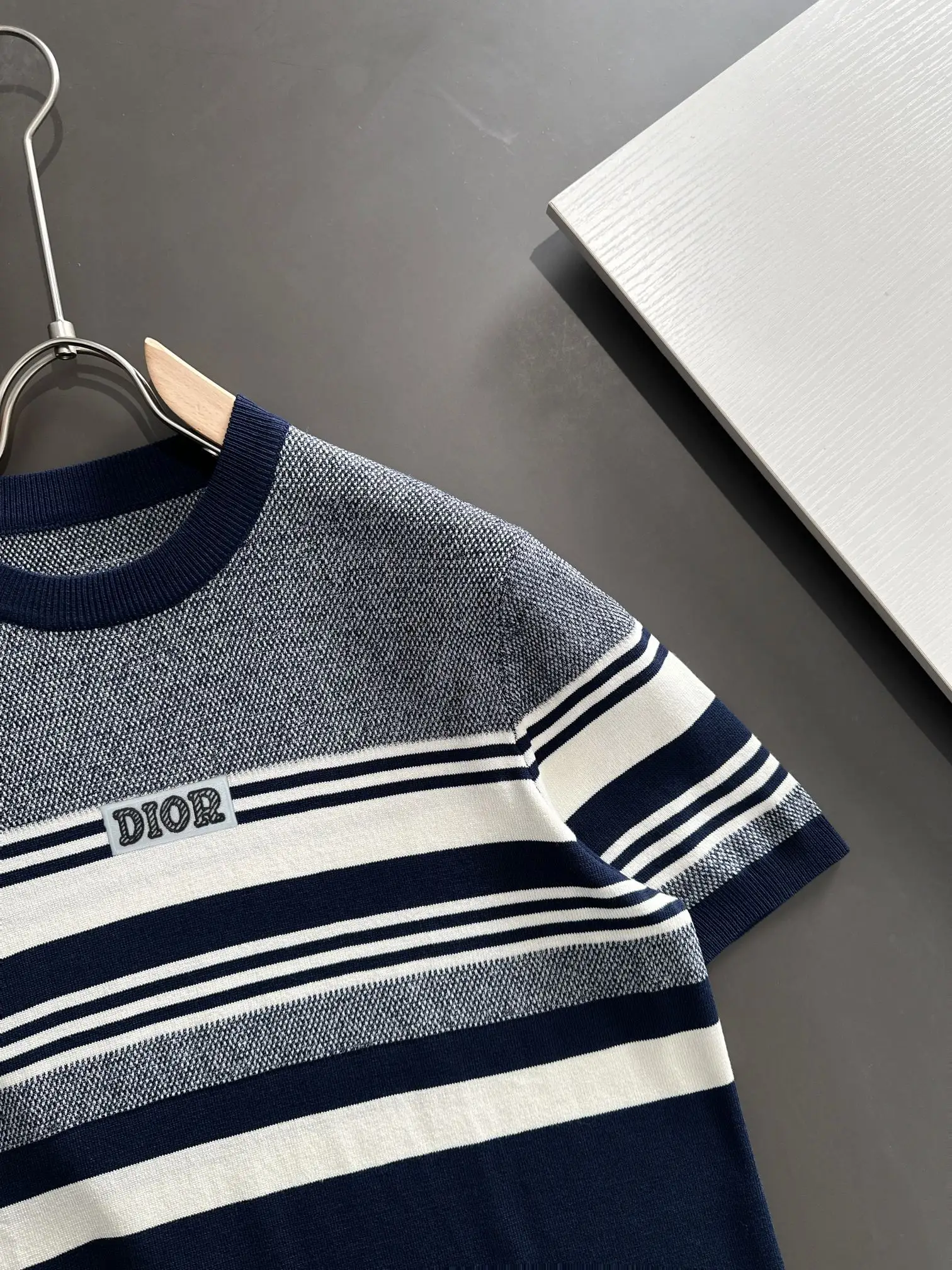 Striped Jacquard Knit T-Shirt D20015224 — view 2