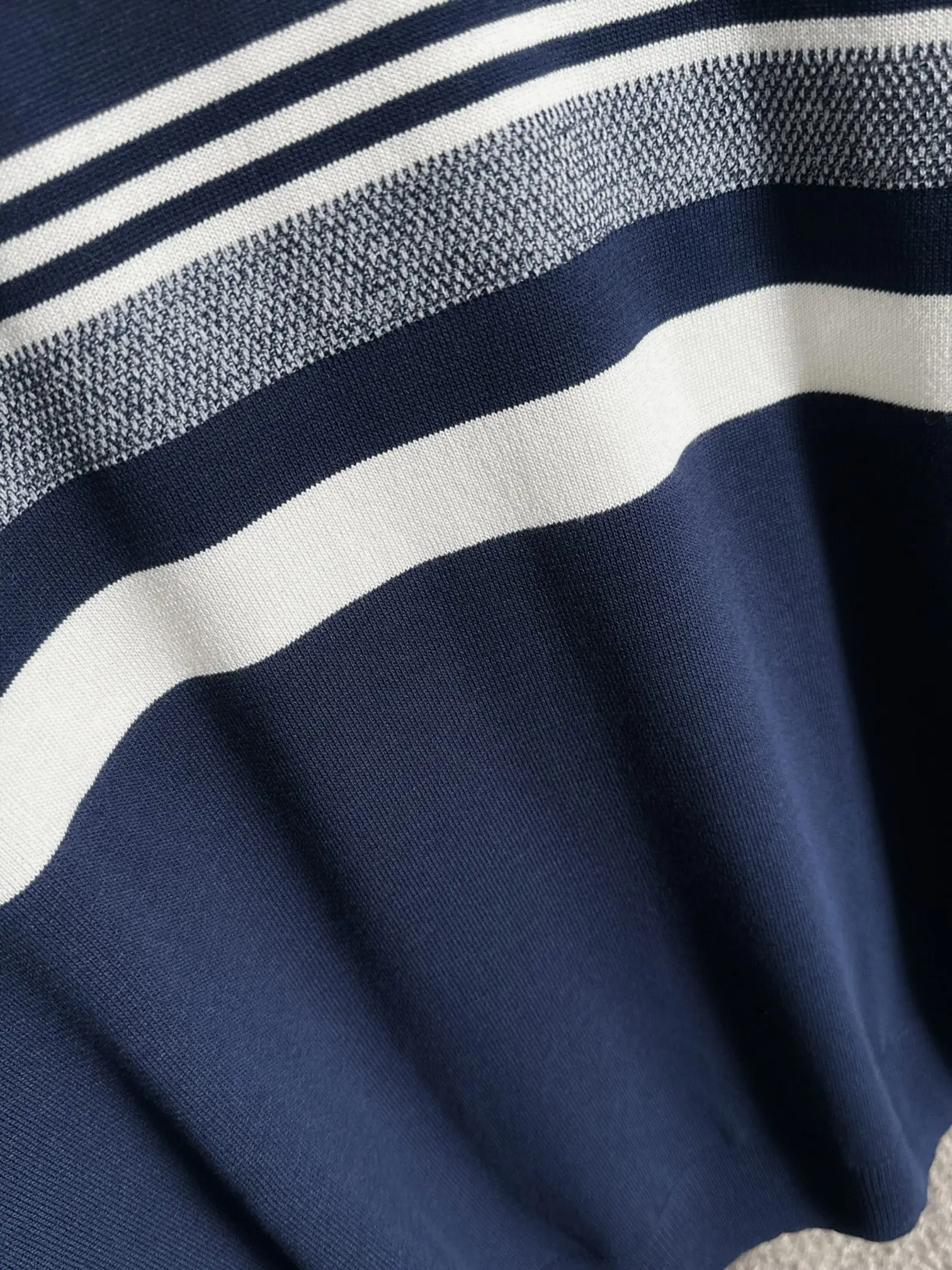Striped Jacquard Knit T-Shirt D20015224 — view 7