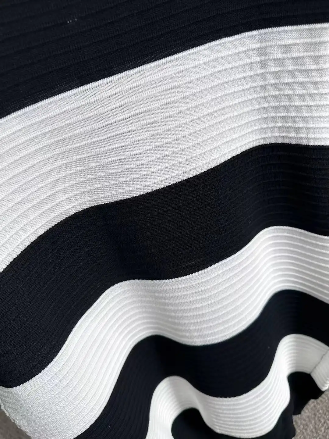 Striped Half-Zip Knit Polo Shirt D20015187 — view 7