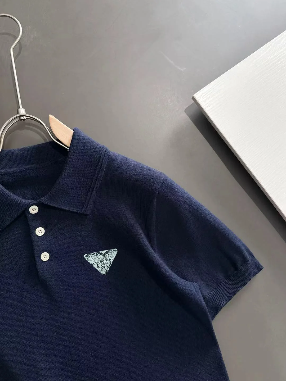 Logo-Embroidered Silk-Blend Knit Polo Shirt D21013573 — view 2