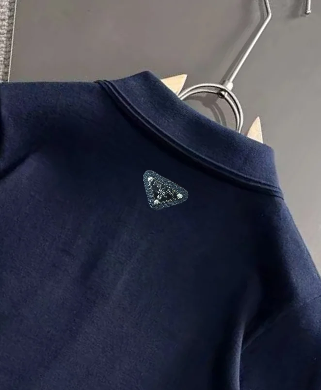 Logo-Embroidered Silk-Blend Knit Polo Shirt D21013573 — view 7