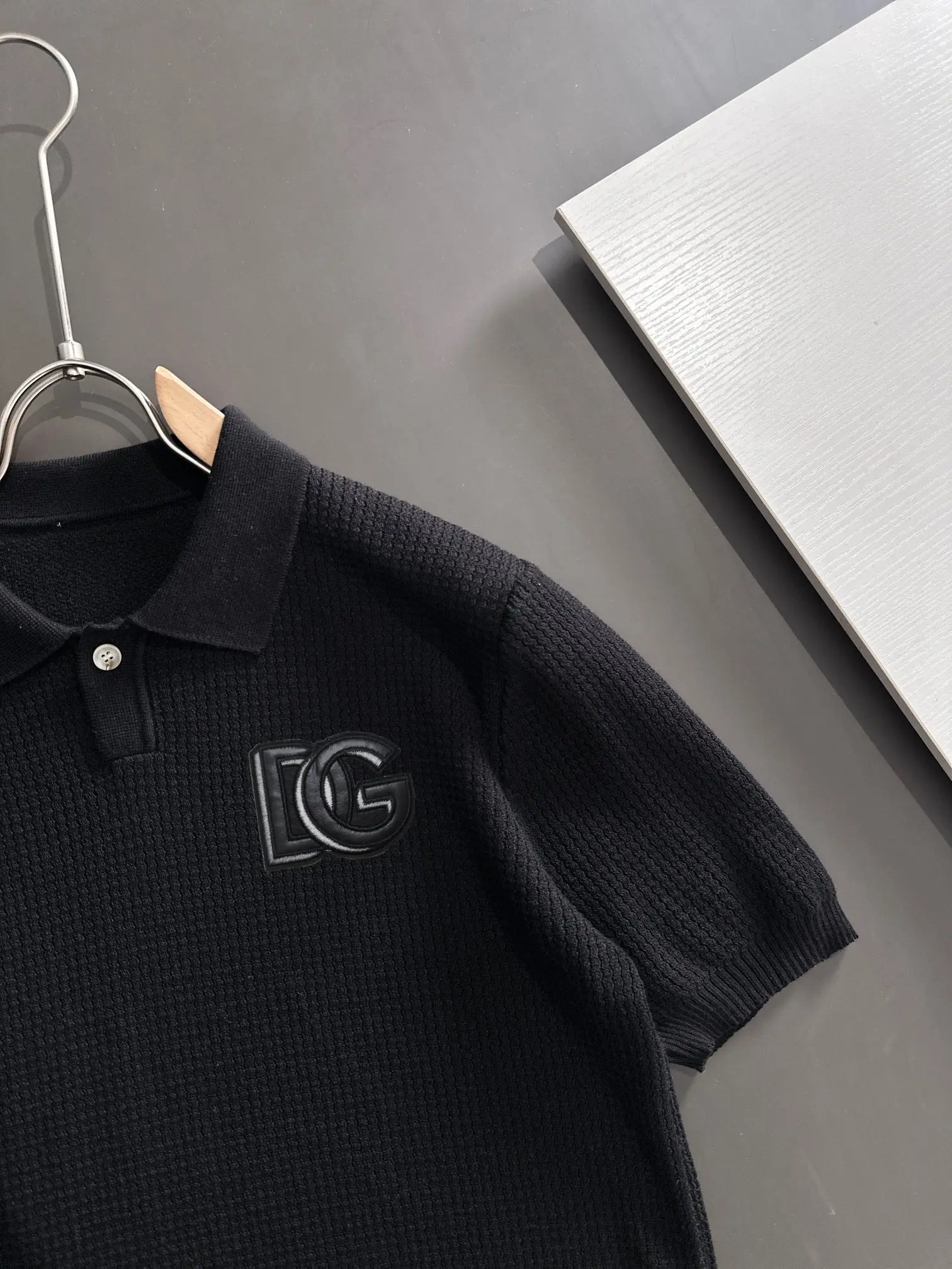 Waffle-Knit Cotton-Blend Polo Shirt D21013599 — view 2